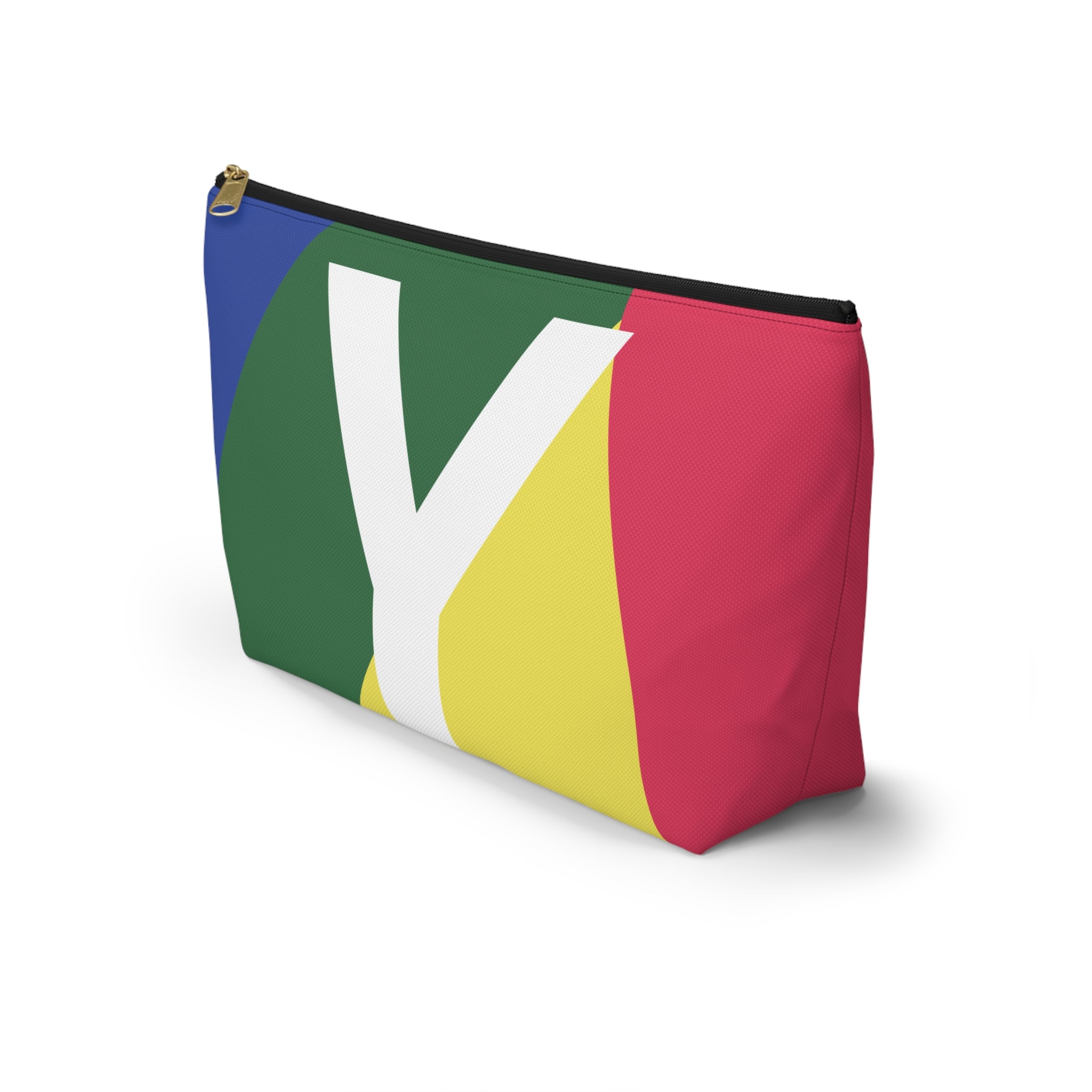 Colorblock Accessory Pouch — Monogram Y T-Bottom Cosmetic Bag