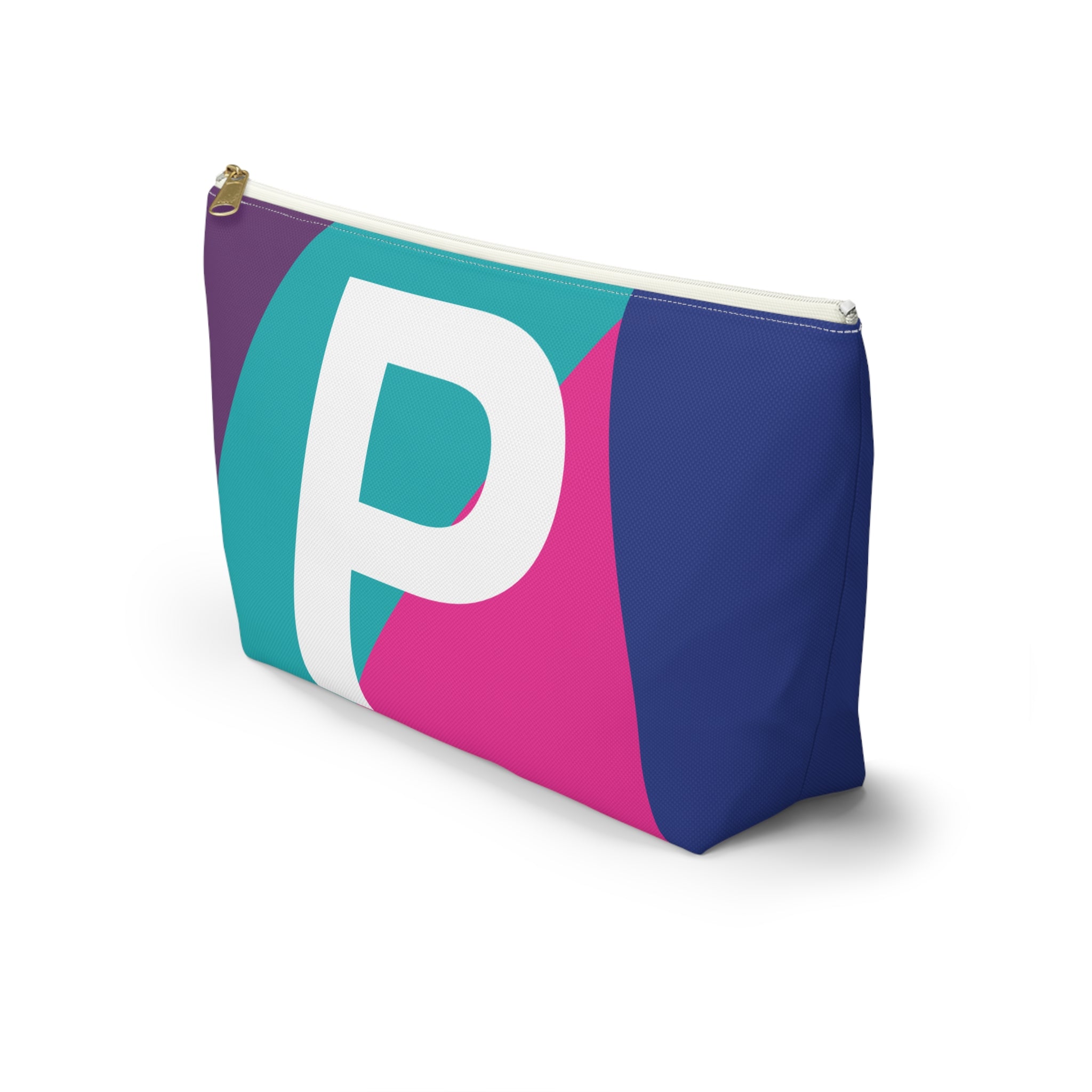 Colorblock Accessory Pouch — Monogram P T-Bottom Cosmetic Bag