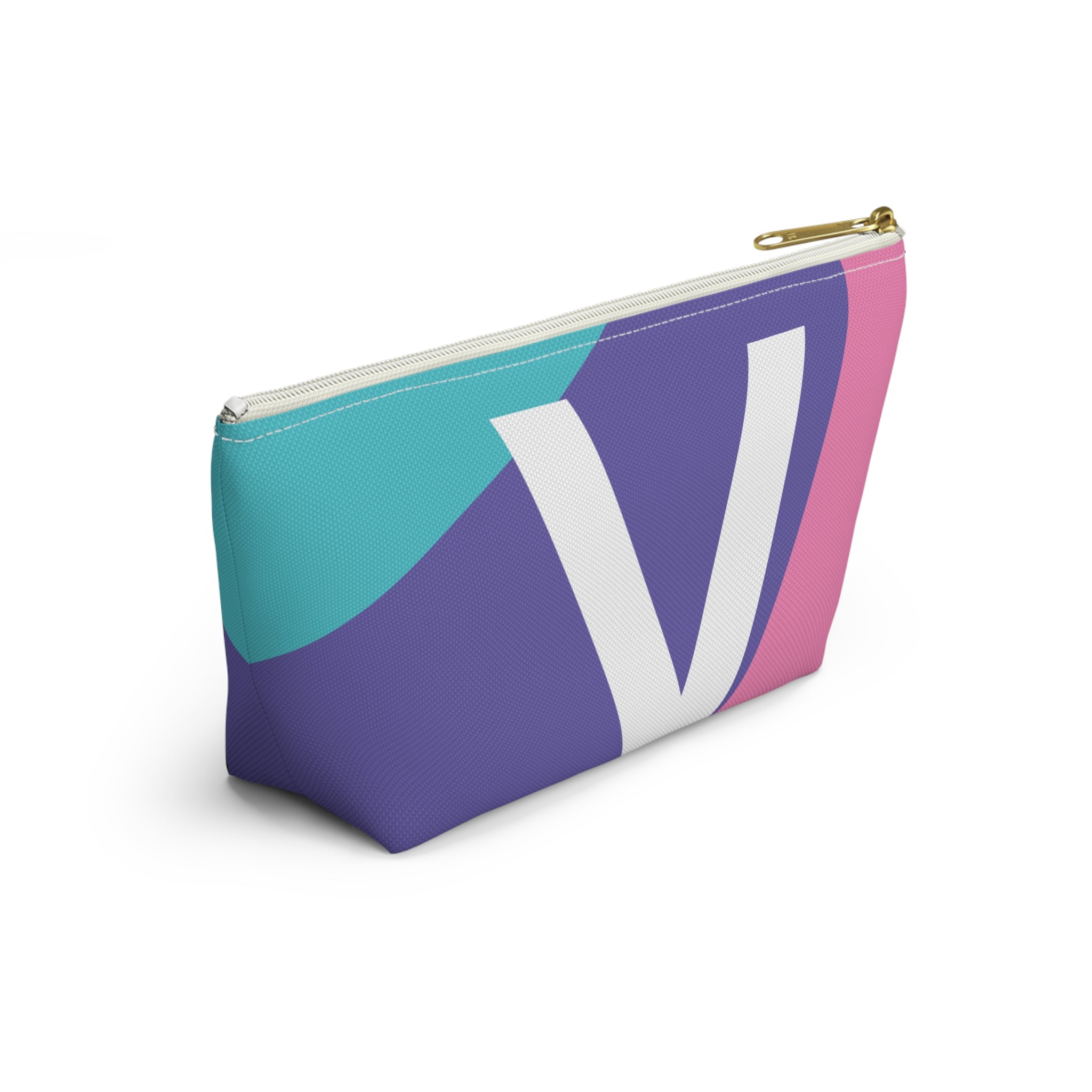Colorblock Accessory Pouch — Monogram V T-Bottom Cosmetic Bag