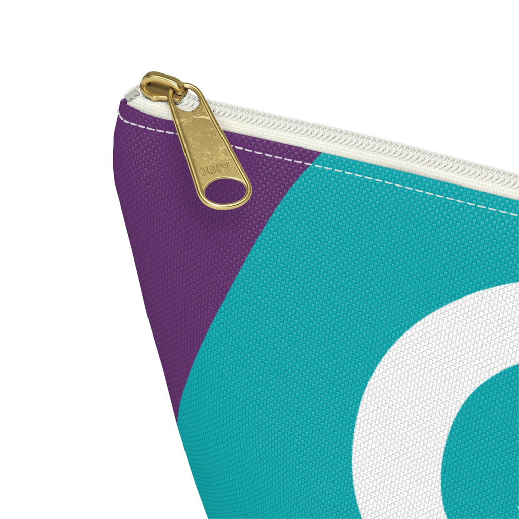 Colorblock Accessory Pouch — Monogram Q T-Bottom Cosmetic Bag