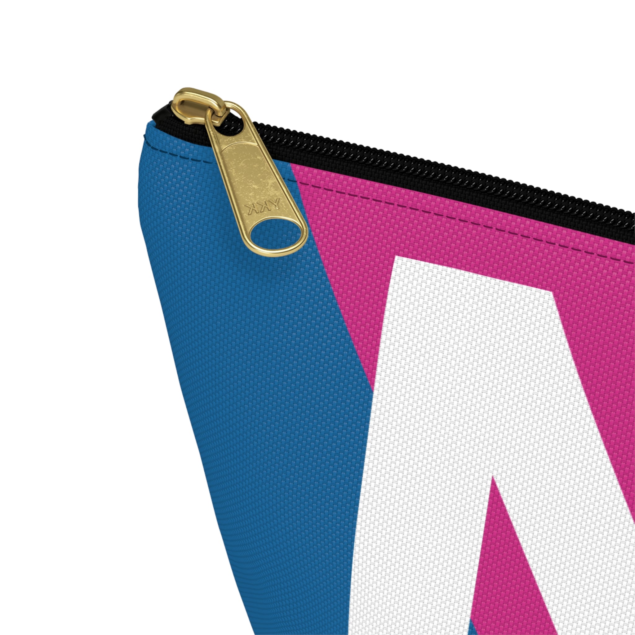 Initials Colorblock Accessory Pouch — Monogram M T-Bottom Cosmetic Bag