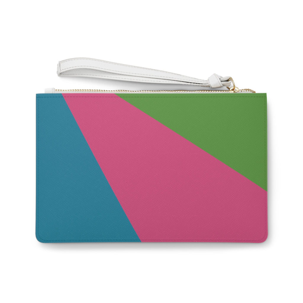 Retro Colorblock Clutch Bag | 80s & 90s Inspired