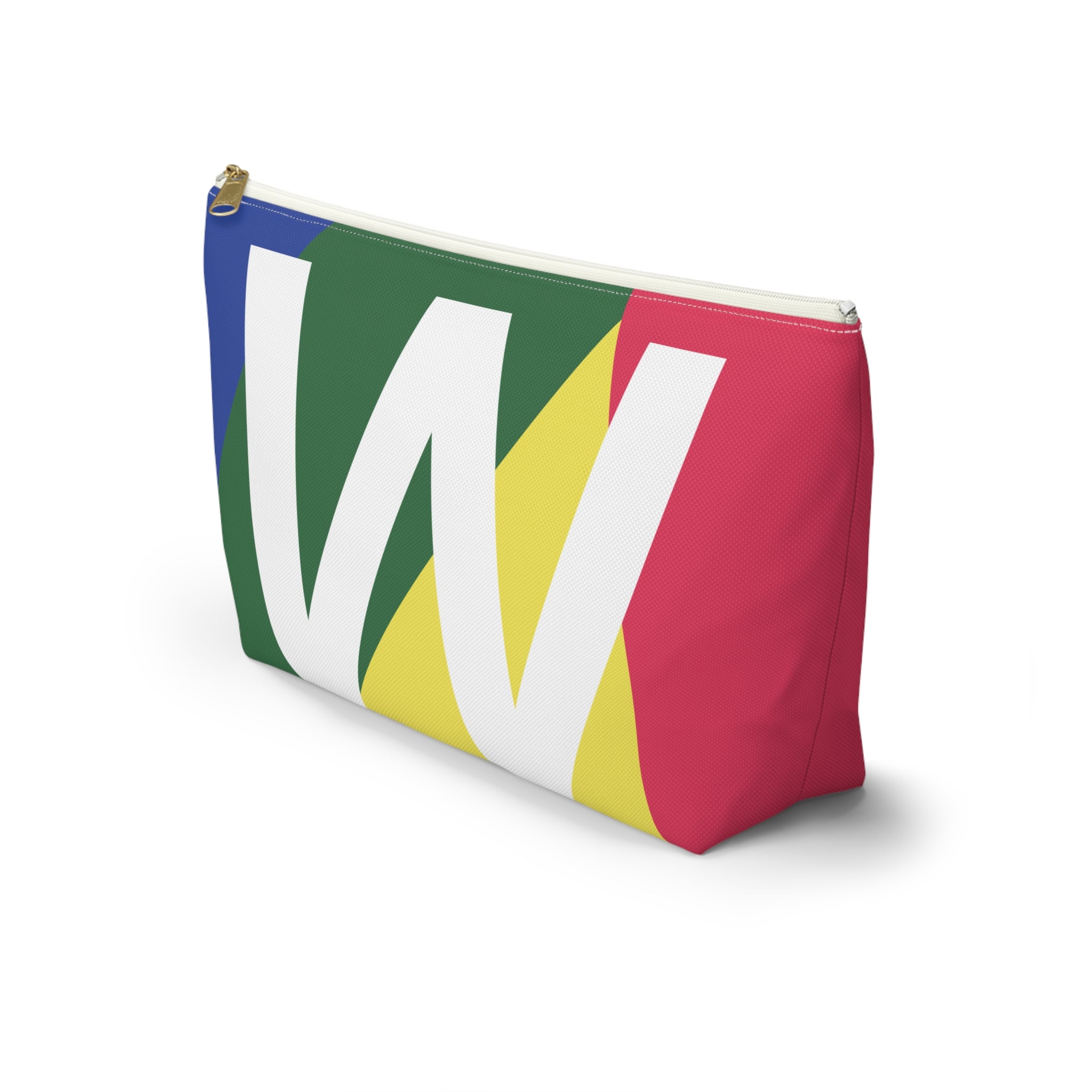 Colorblock Accessory Pouch — Monogram W T-Bottom Cosmetic Bag