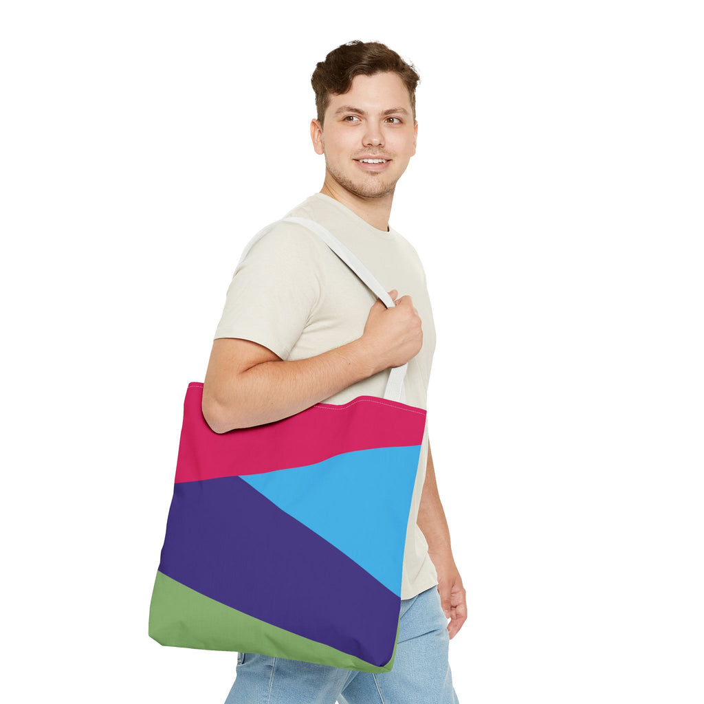 Colorblock Tote Bag