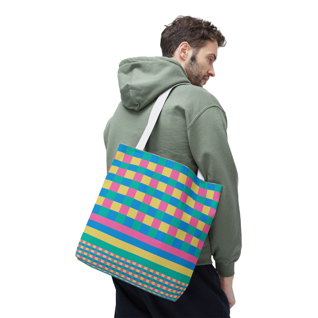 Colorblock Tote Bag