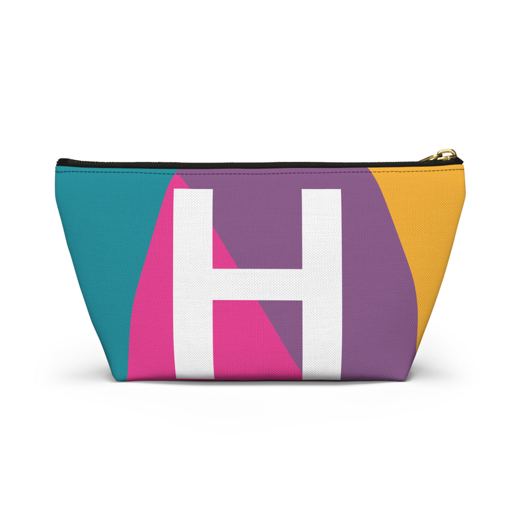 Colorblock Accessory Pouch — Monogram H T-Bottom Cosmetic Bag