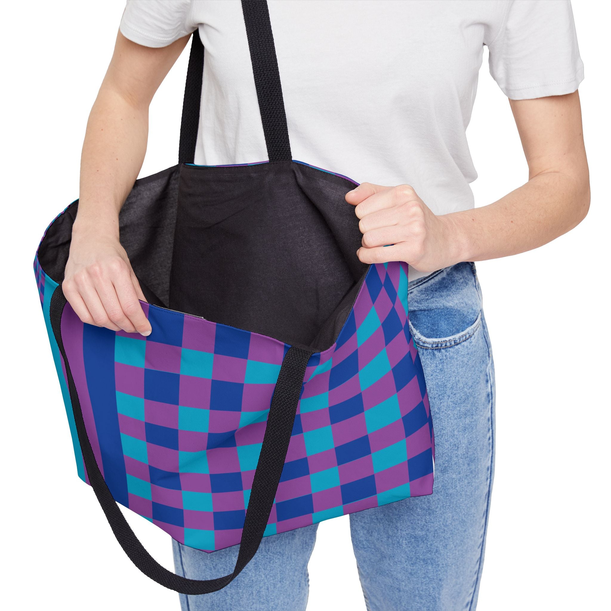 Colorblock Tote Bag