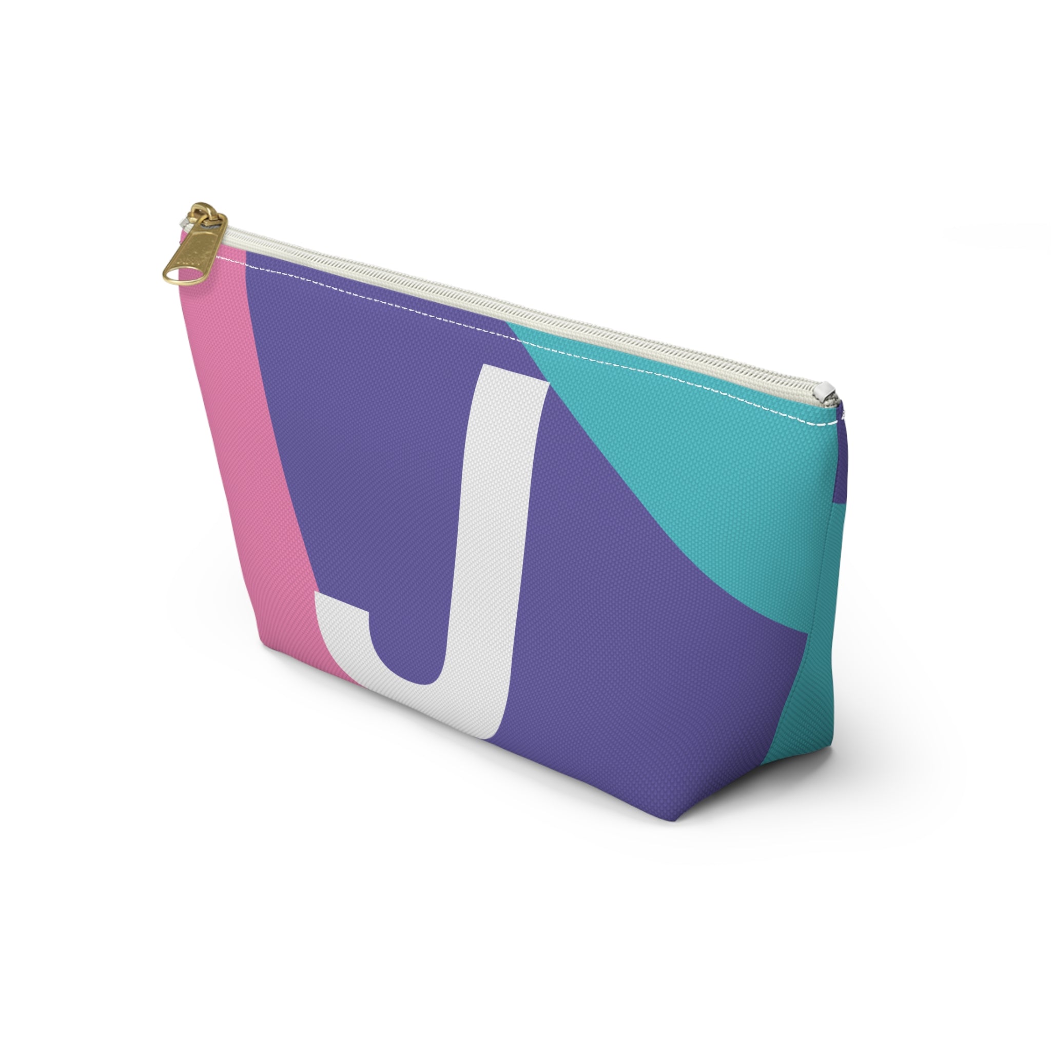 Colorblock Accessory Pouch — Monogram J T-Bottom Cosmetic Bag