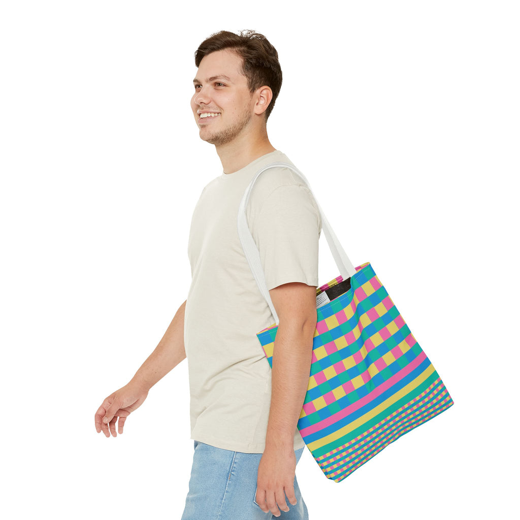Colorblock Tote Bag
