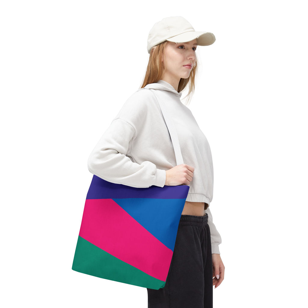 Colorblock Tote Bag