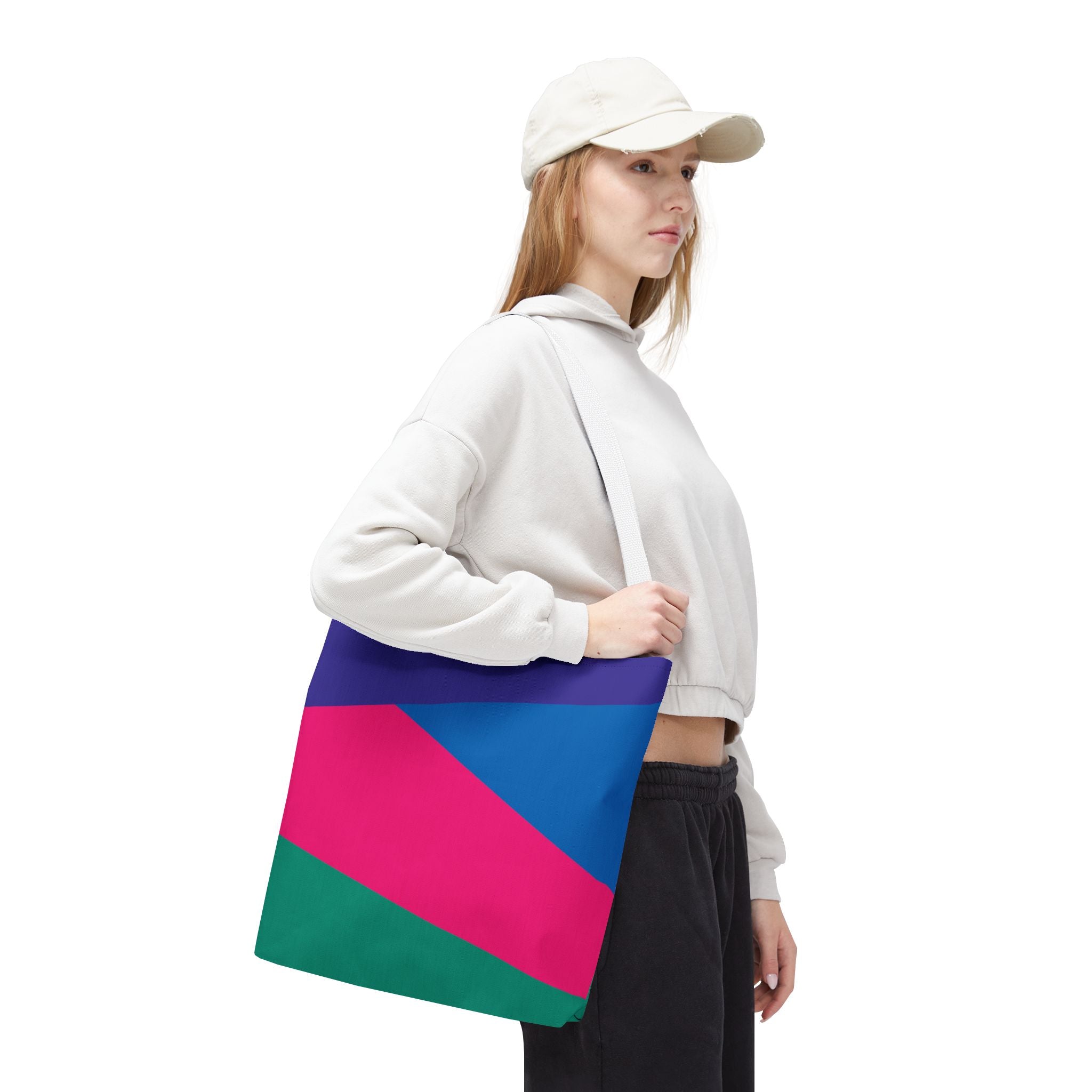 Colorblock Tote Bag
