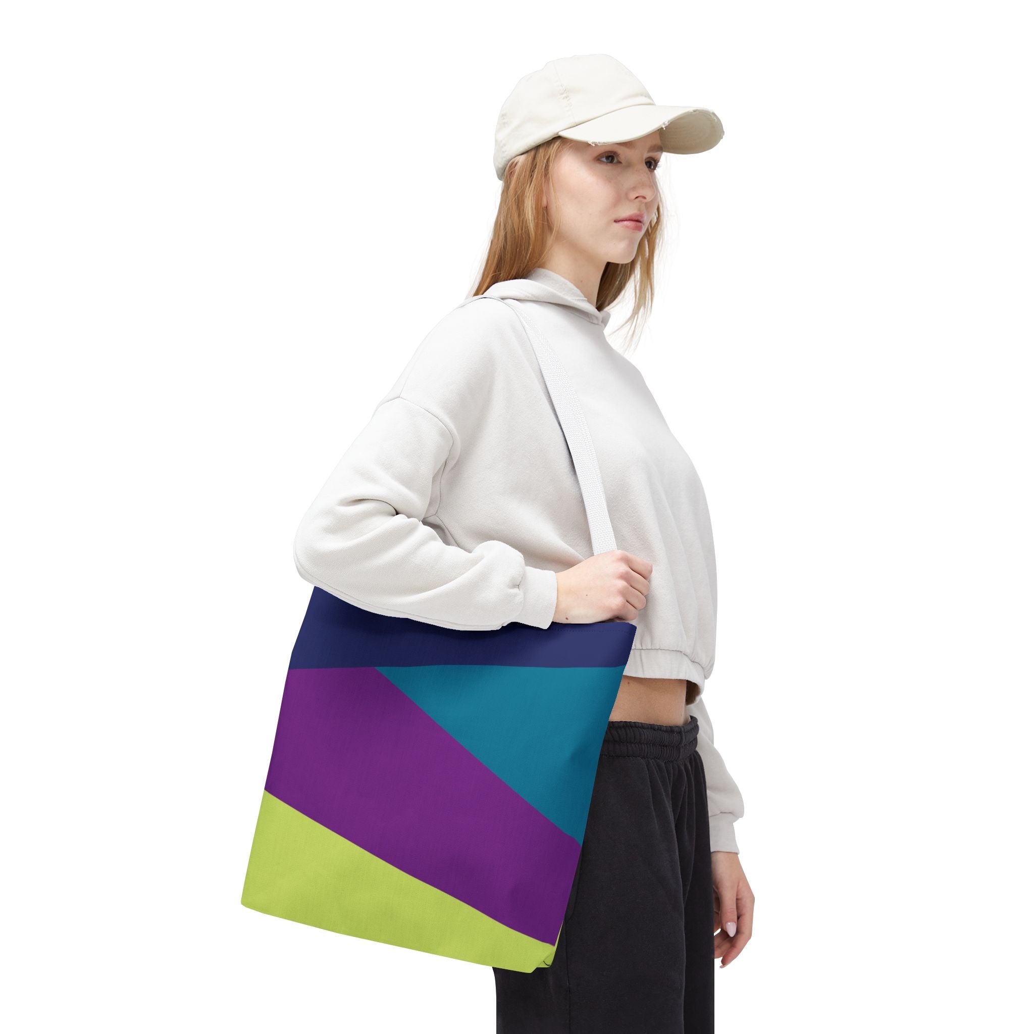 Colorblock Tote Bag