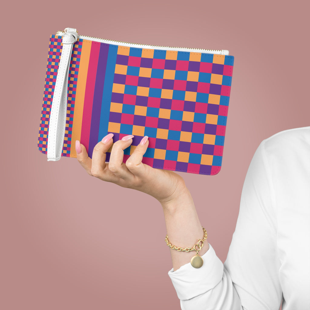 Colorblock Clutch Bag