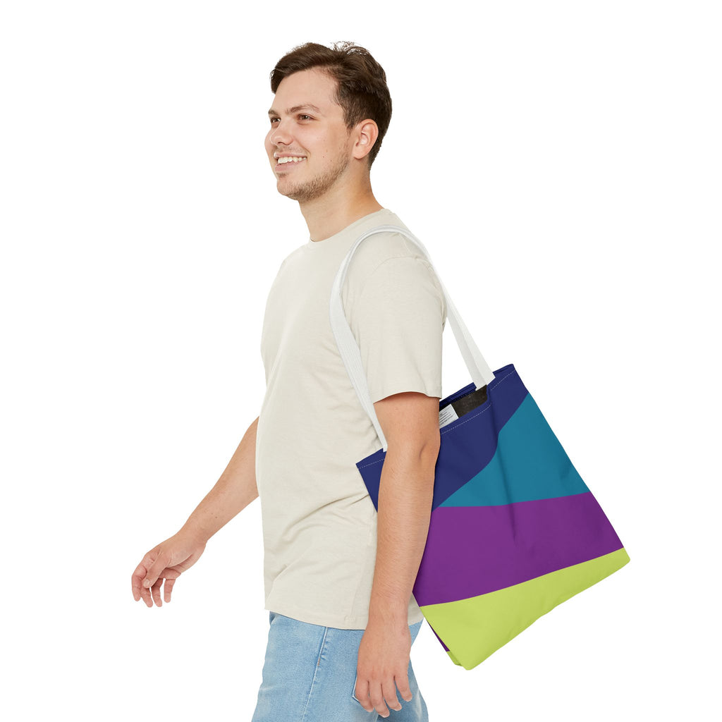 Colorblock Tote Bag