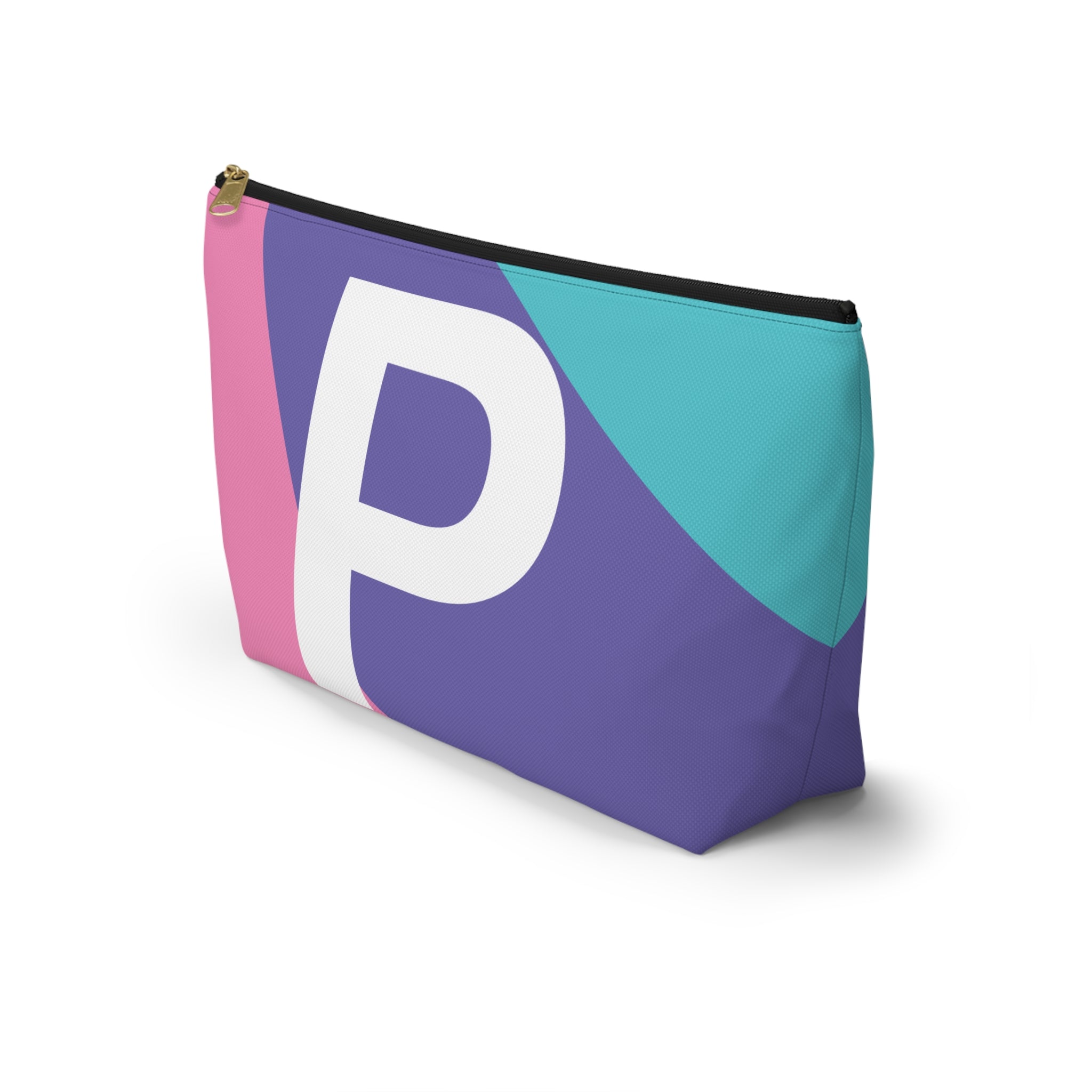 Colorblock Accessory Pouch — Monogram P T-Bottom Cosmetic Bag