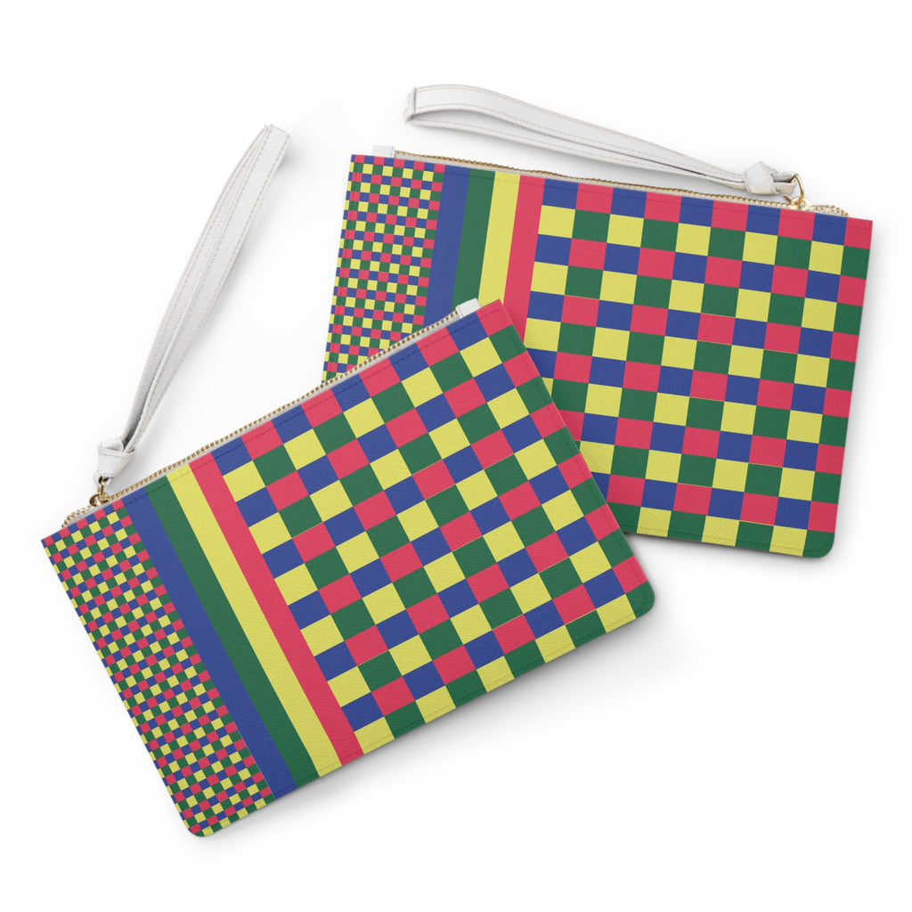 Colorblock Clutch Bag