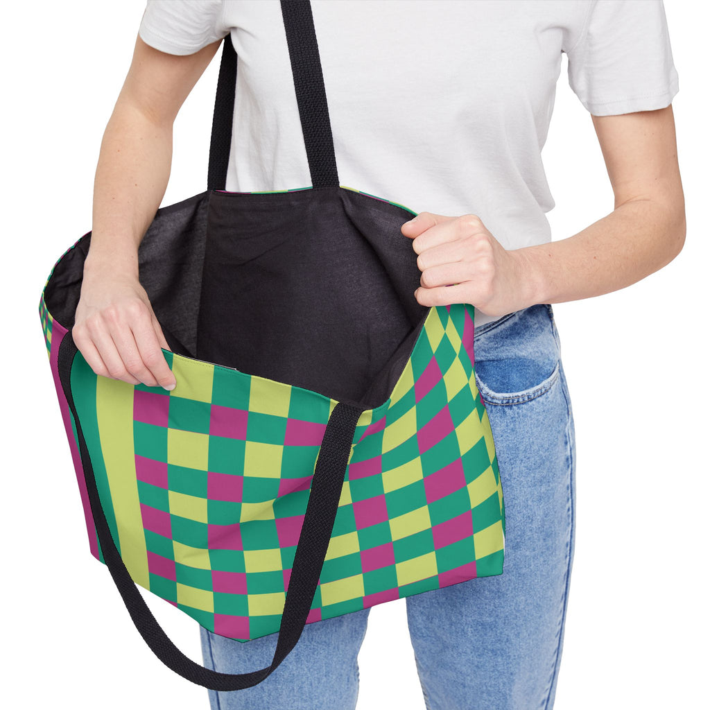 Colorblock Tote Bag