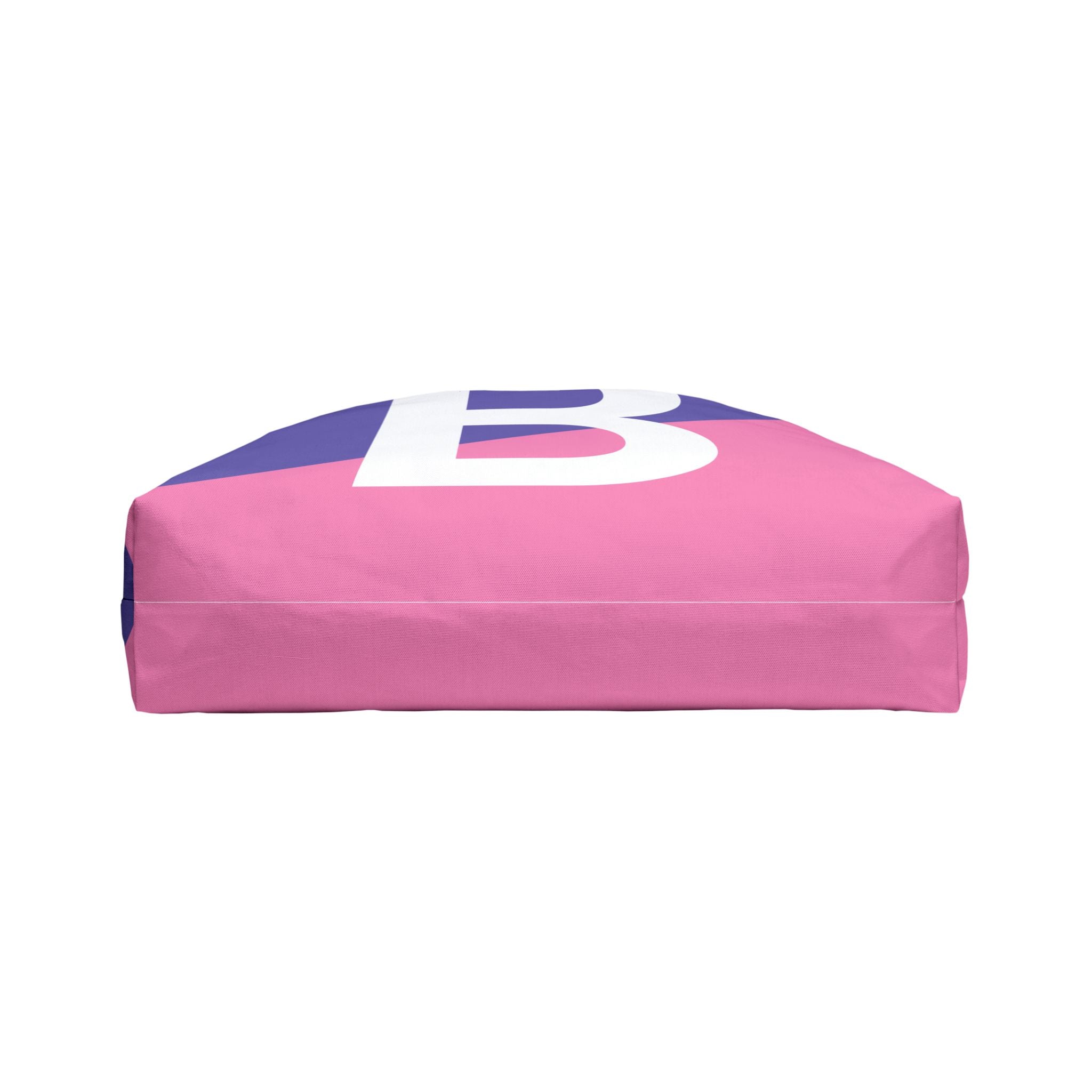 Personalized 'B' Colorblock Tote Bag — Monogram Weekender Tote