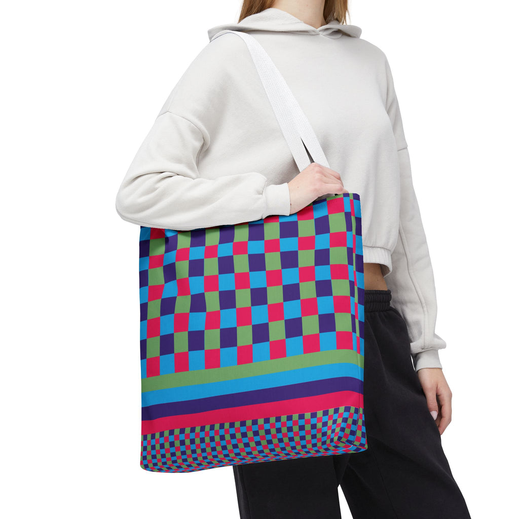 Colorblock Tote Bag