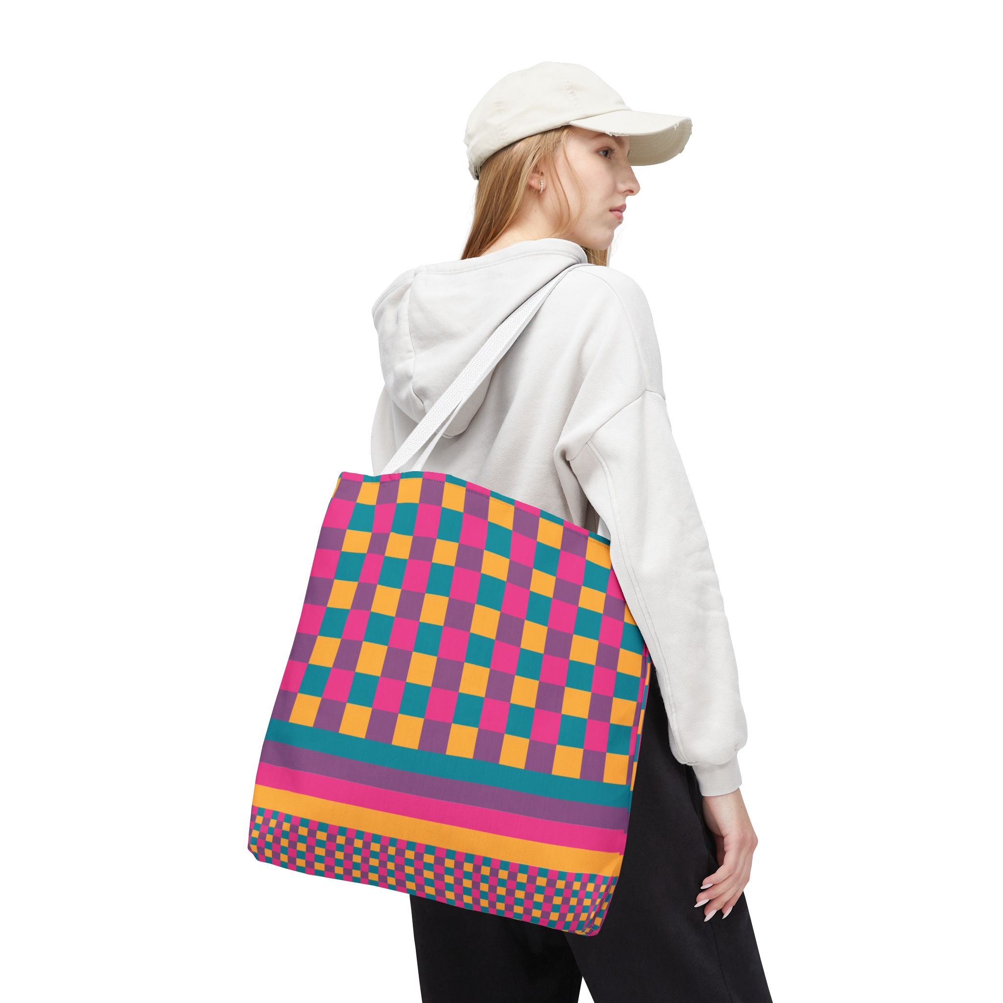 Colorblock Tote Bag
