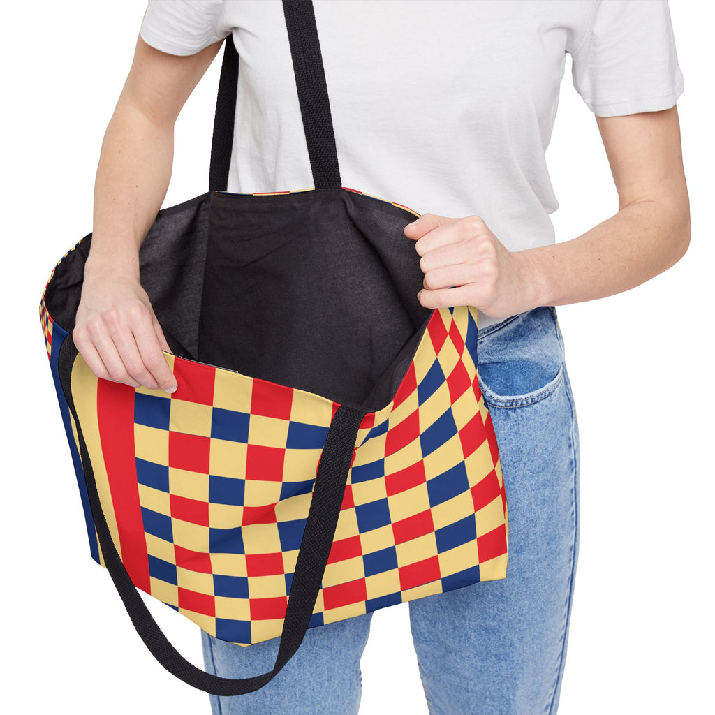 Colorblock Tote Bag