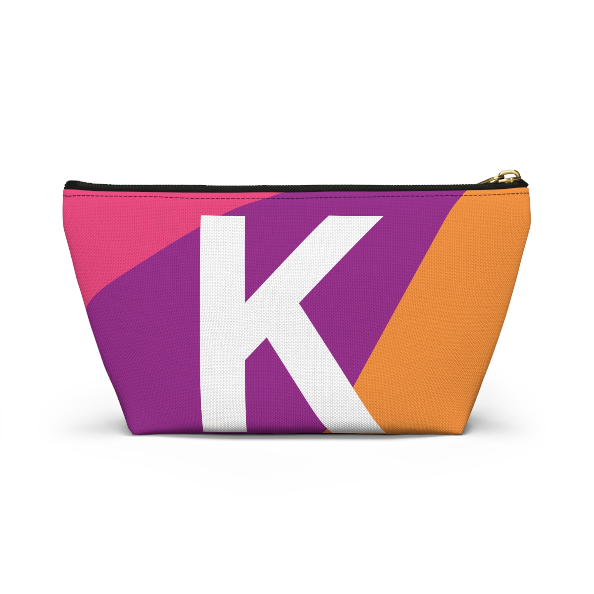 Colorblock Accessory Pouch — Monogram K T-Bottom Cosmetic Bag