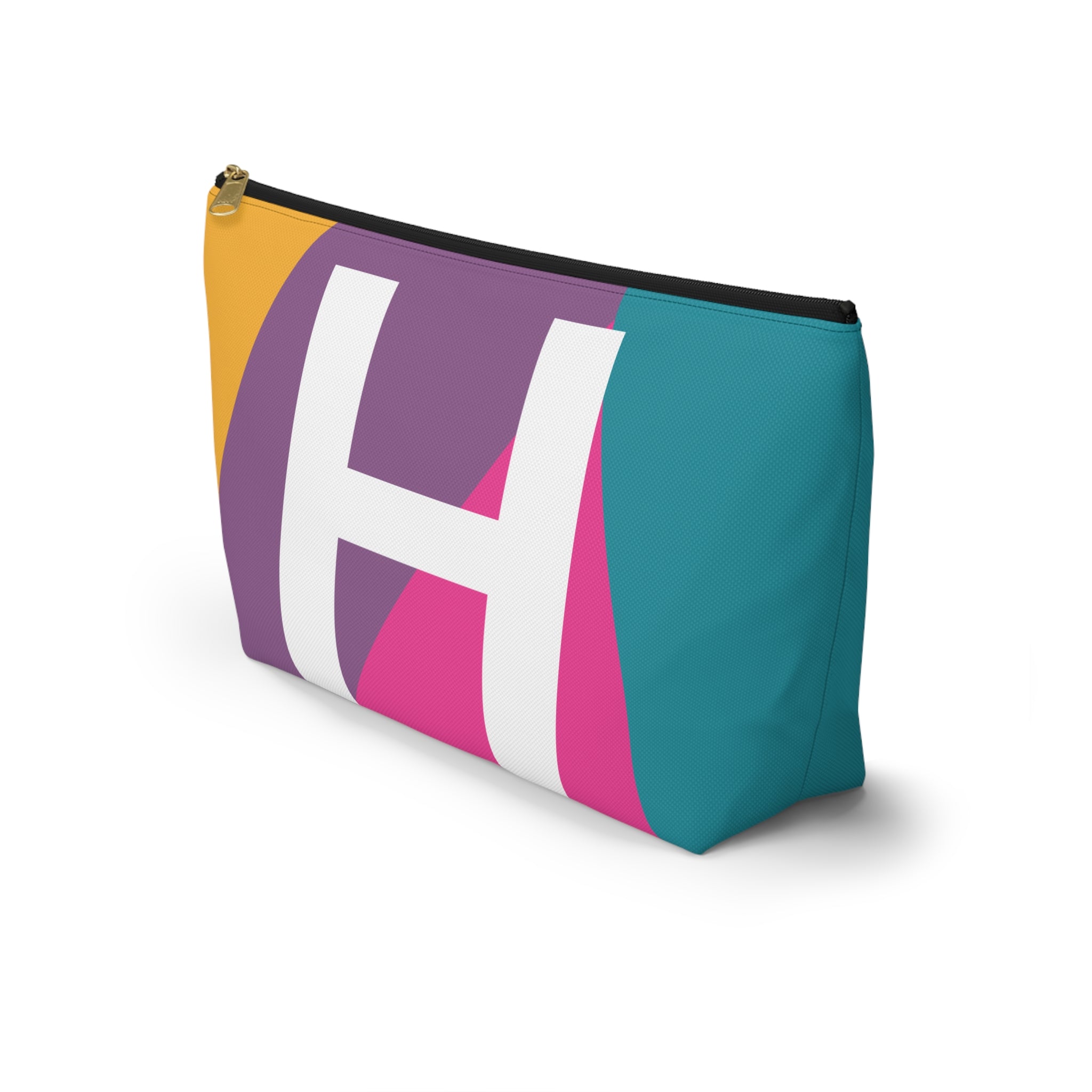 Colorblock Accessory Pouch — Monogram H T-Bottom Cosmetic Bag