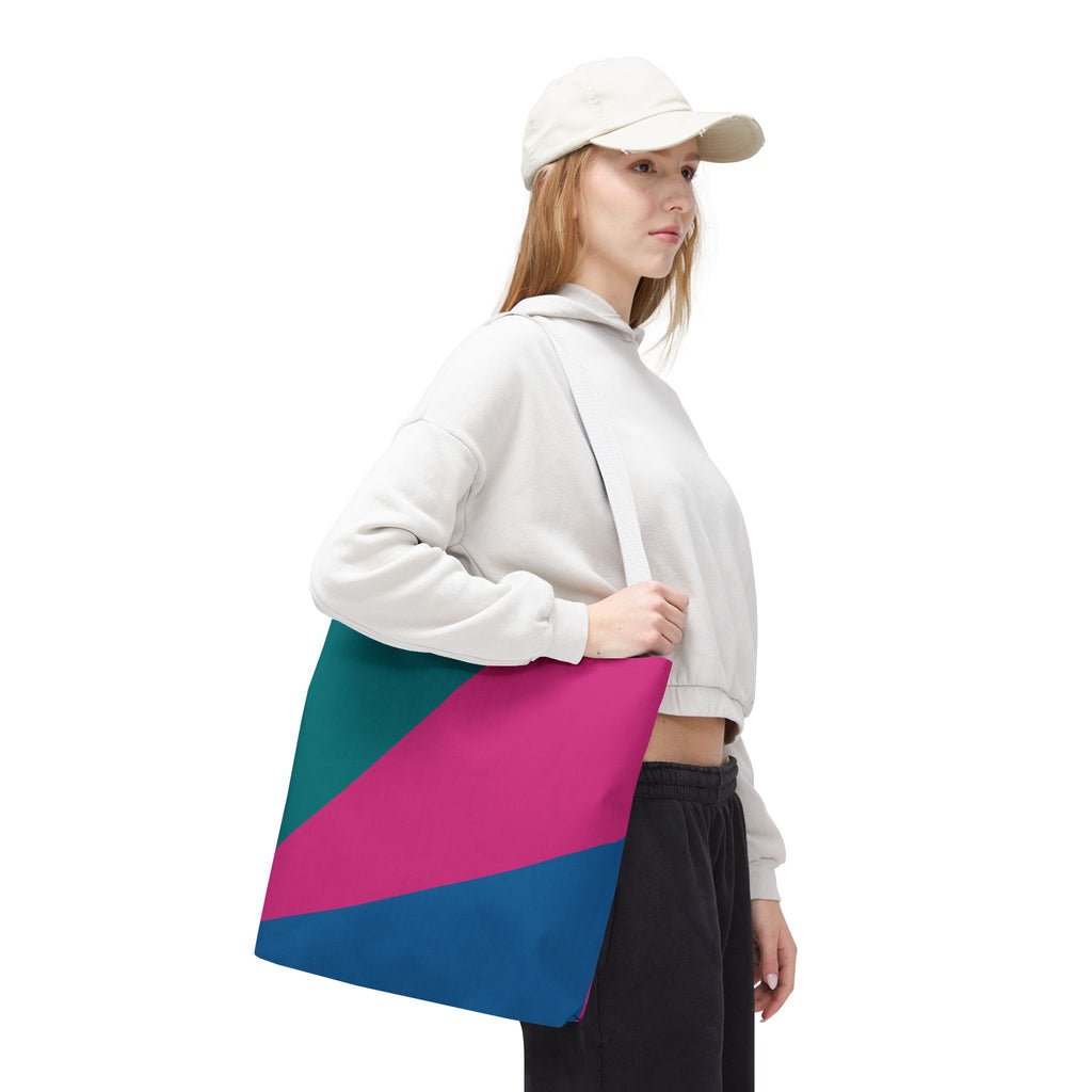 Colorblock Tote Bag