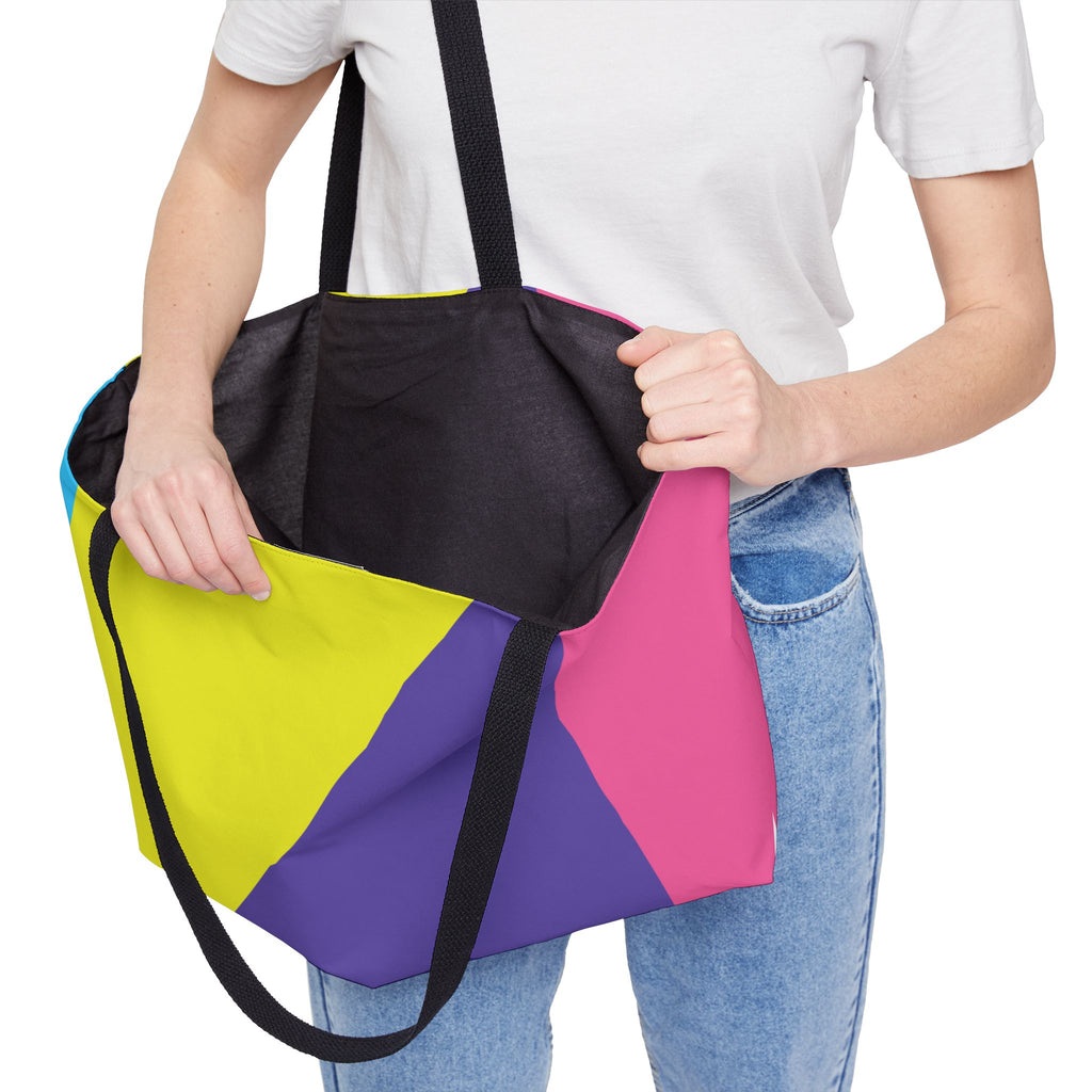 Colorblock Tote Bag