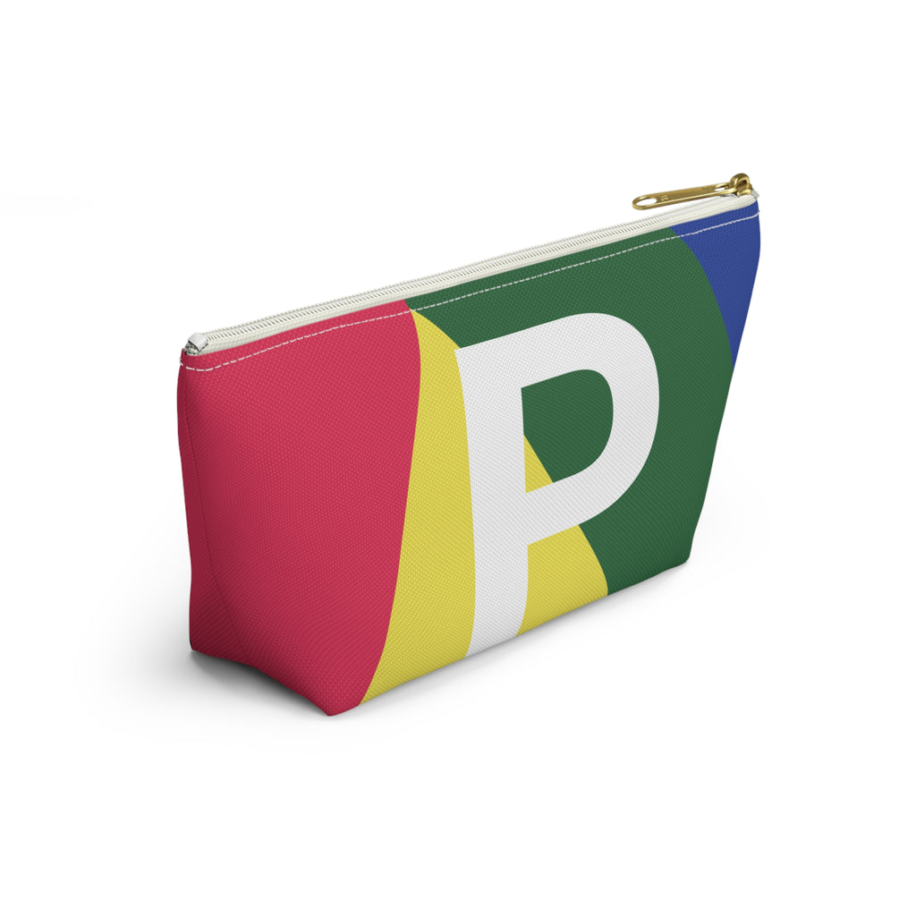 Colorblock Accessory Pouch — Monogram P T-Bottom Cosmetic Bag