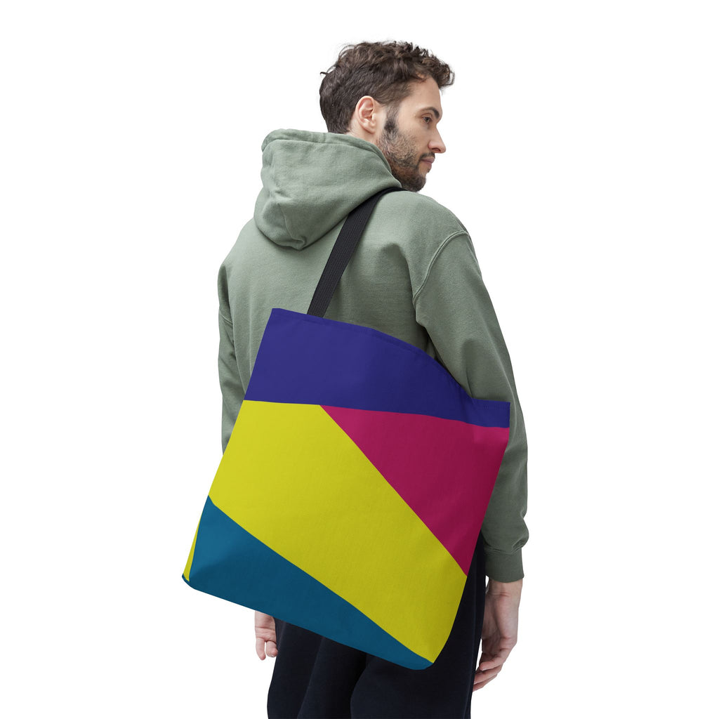 Colorblock Tote Bag