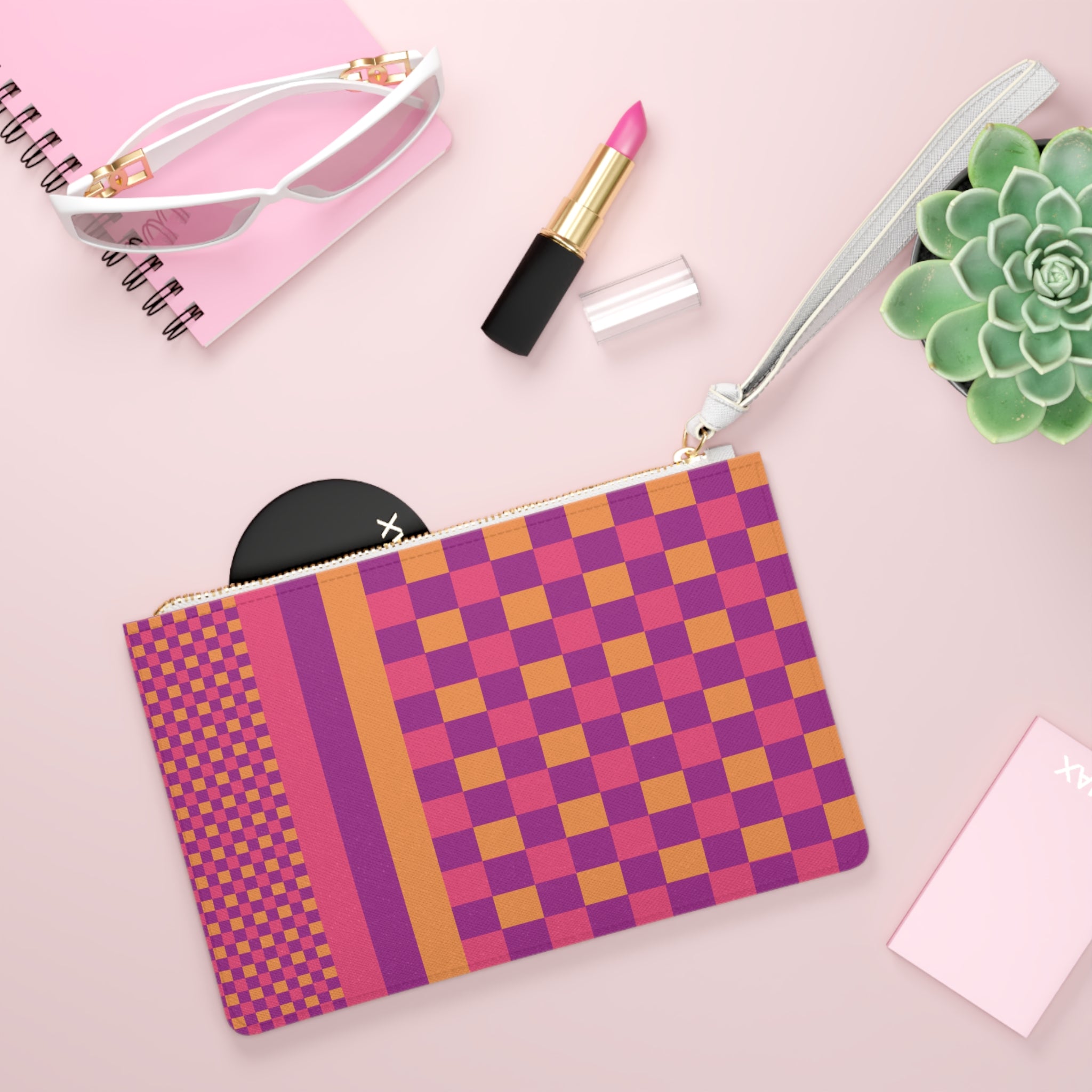 Colorblock Clutch Bag