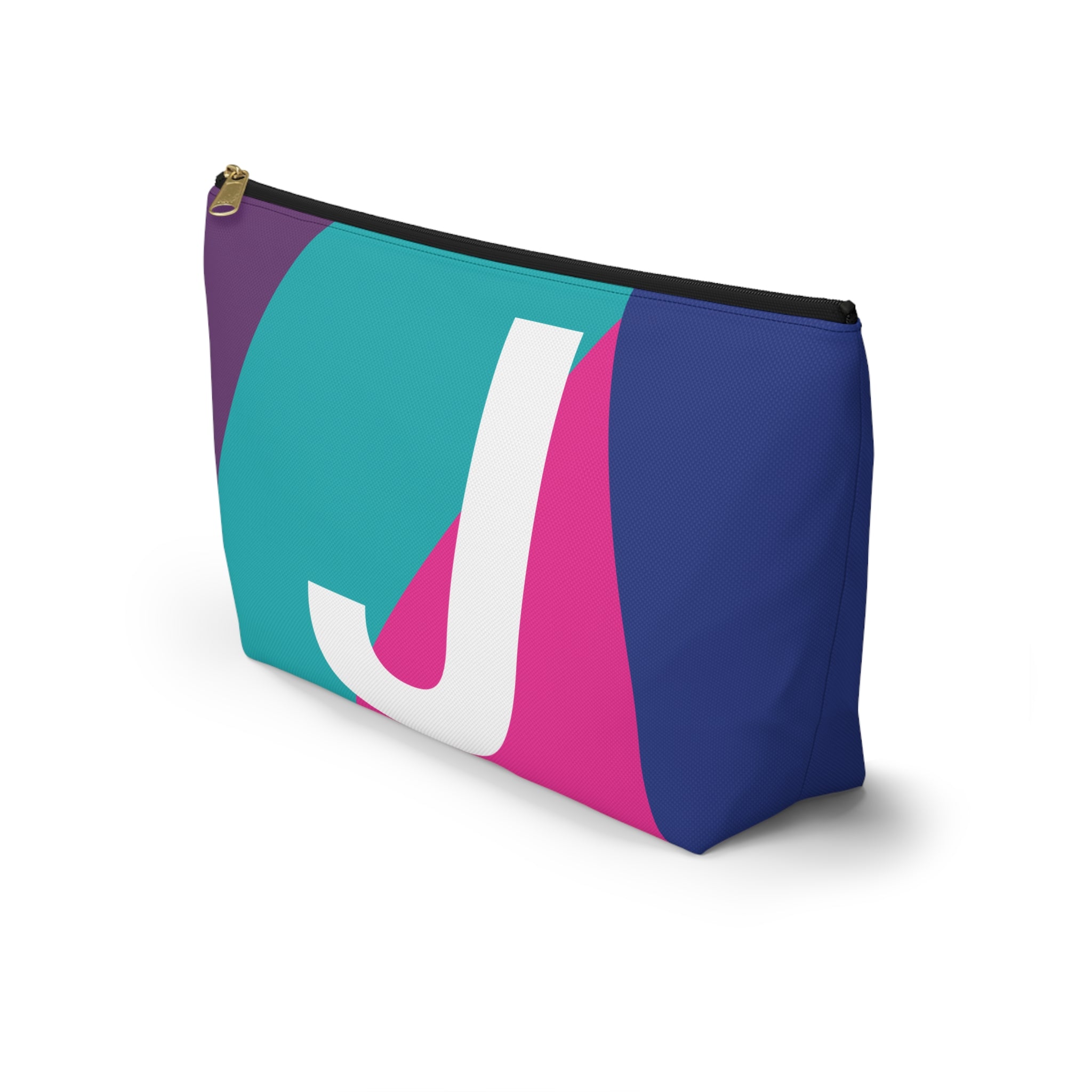 Colorblock Accessory Pouch — Monogram J T-Bottom Cosmetic Bag