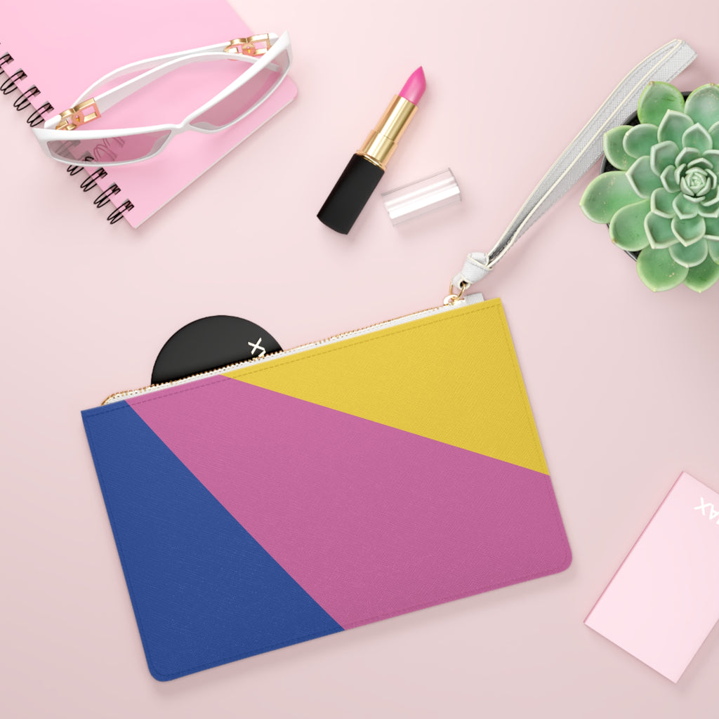 Retro Colorblock Clutch Bag | 80s & 90s Inspired