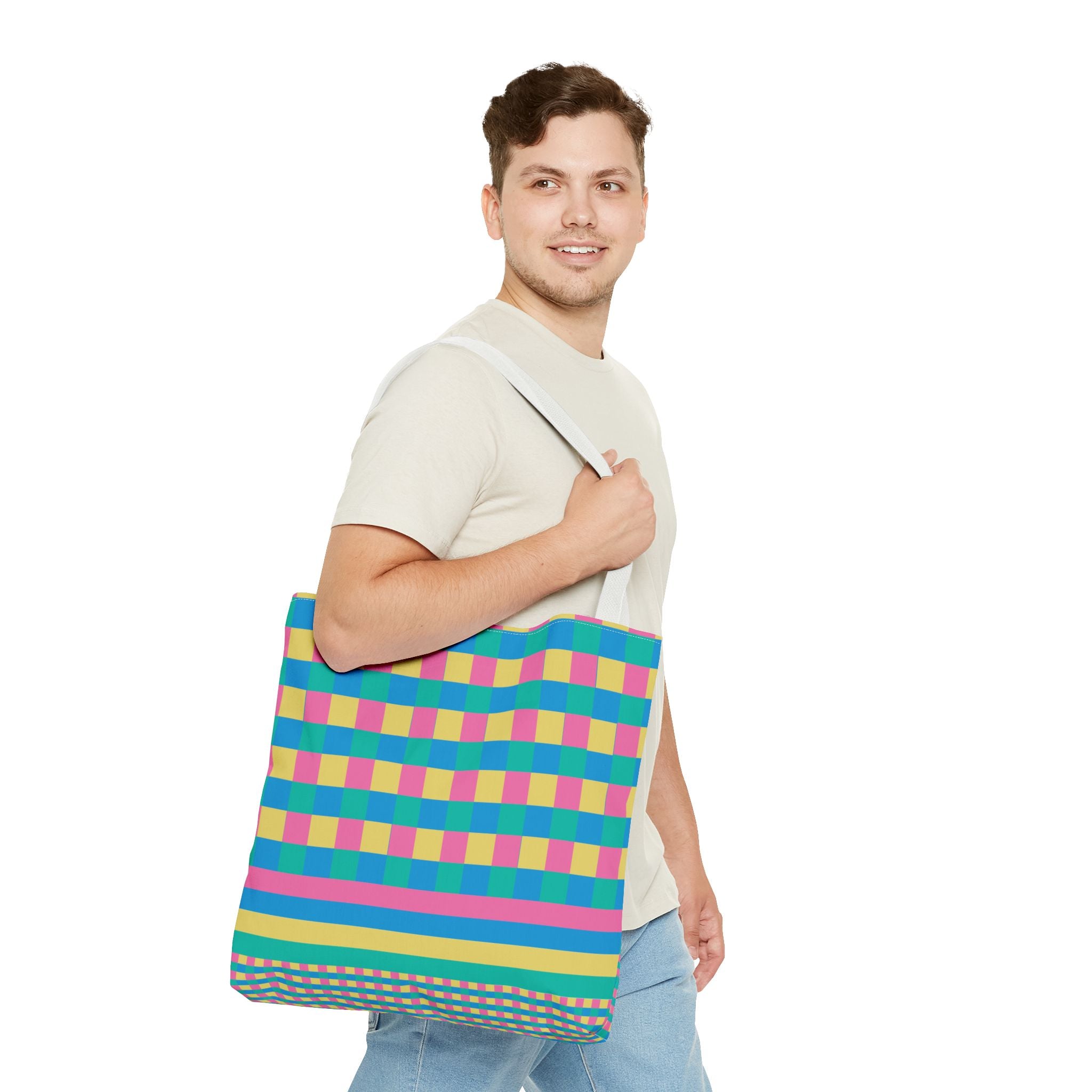 Colorblock Tote Bag