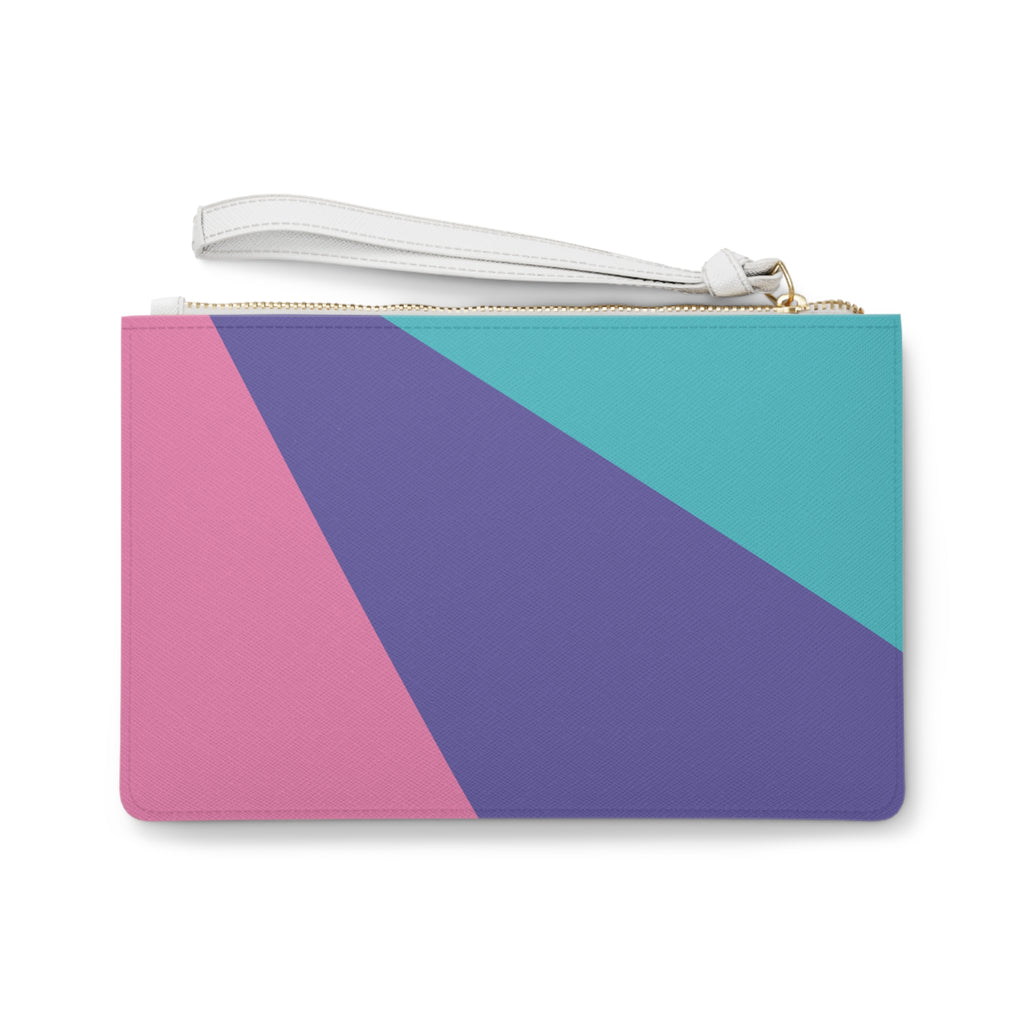Retro Colorblock Clutch Bag | 80s & 90s Inspired