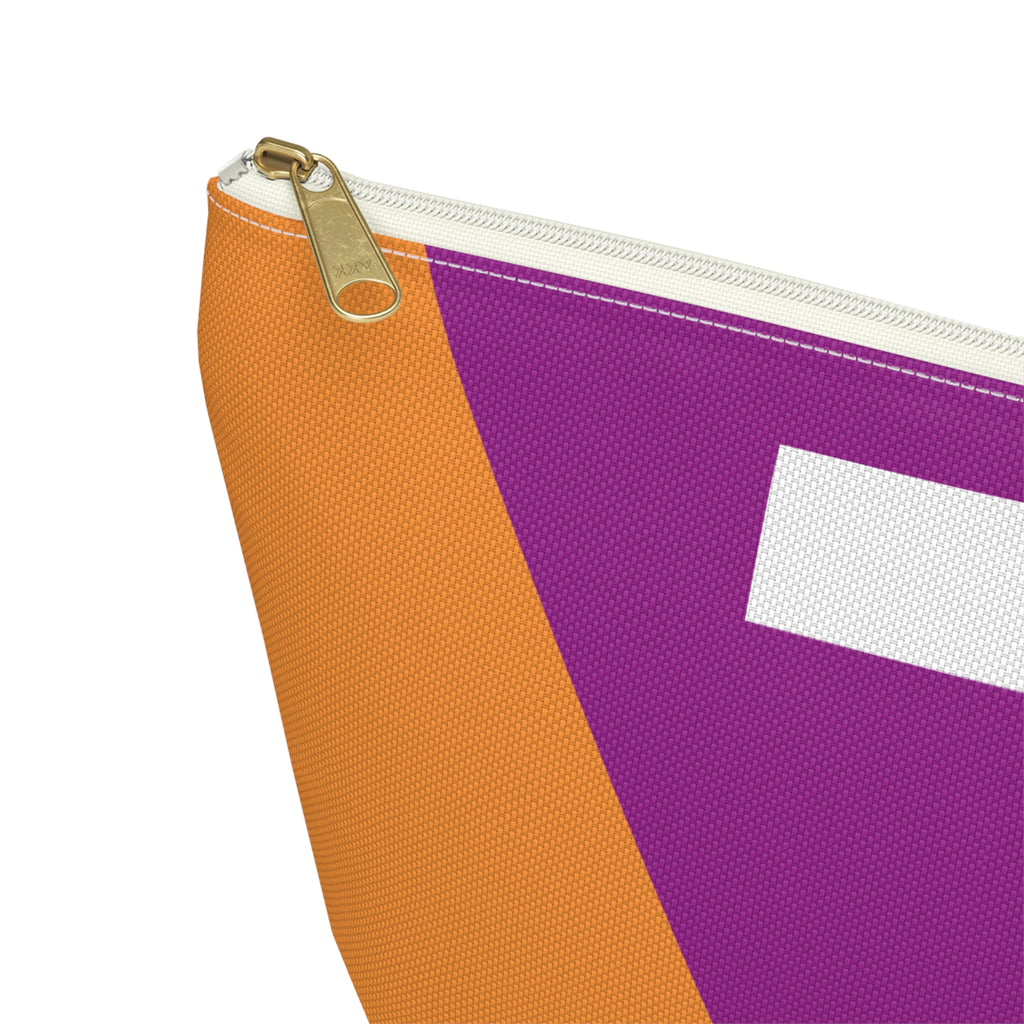 Colorblock Accessory Pouch — Monogram T T-Bottom Cosmetic Bag