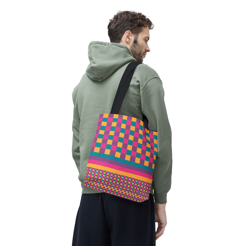 Colorblock Tote Bag