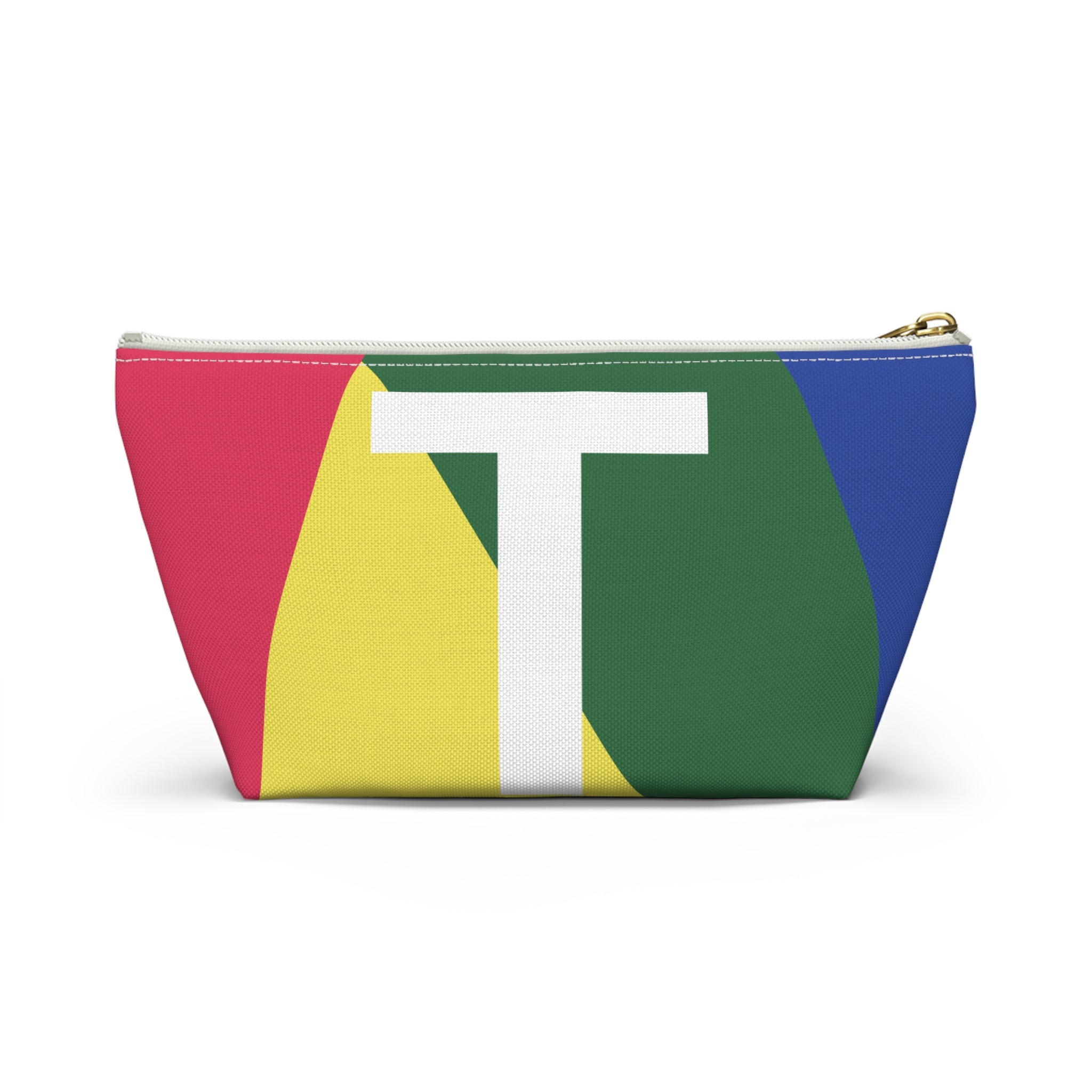 Colorblock Accessory Pouch — Monogram T T-Bottom Cosmetic Bag