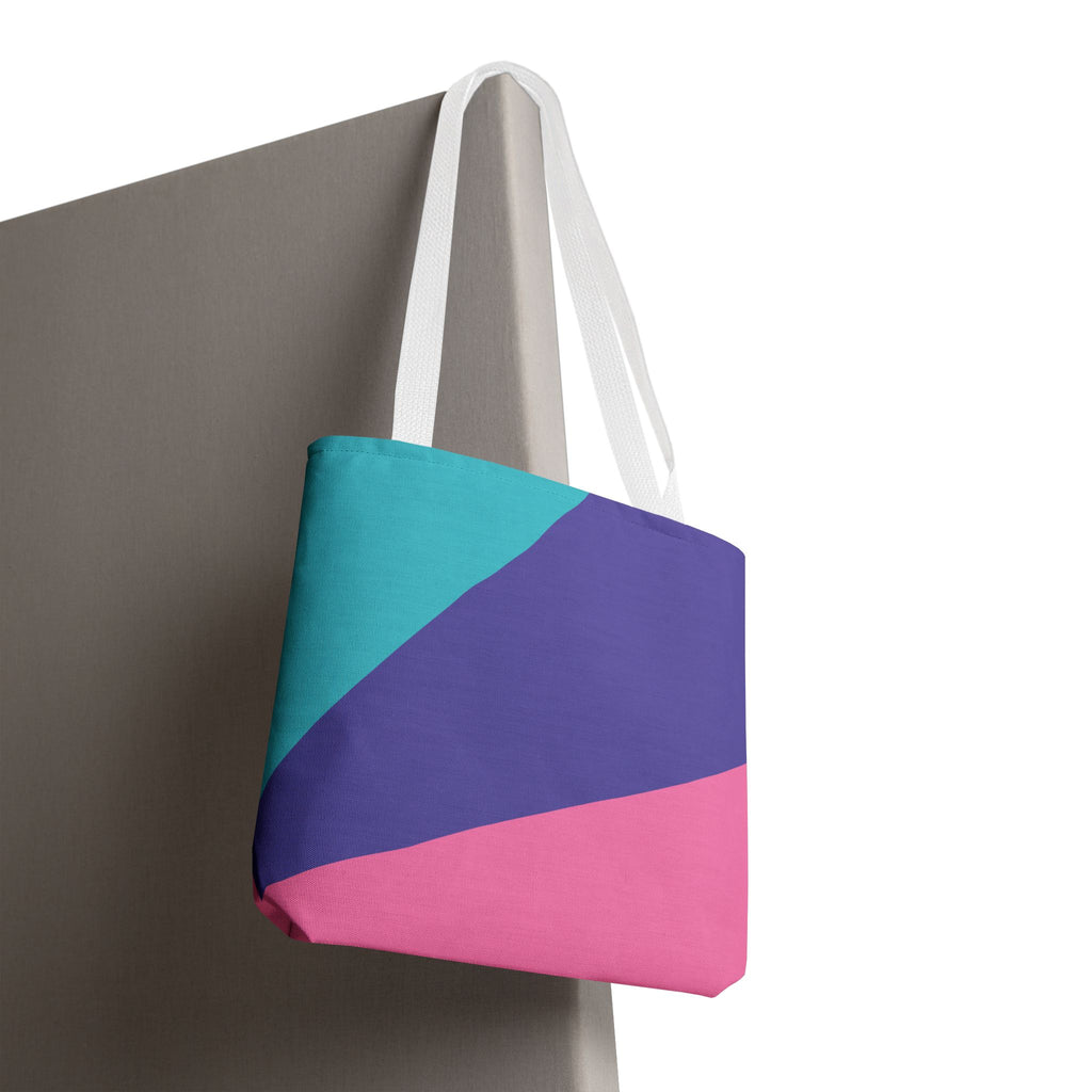 Colorblock Tote Bag
