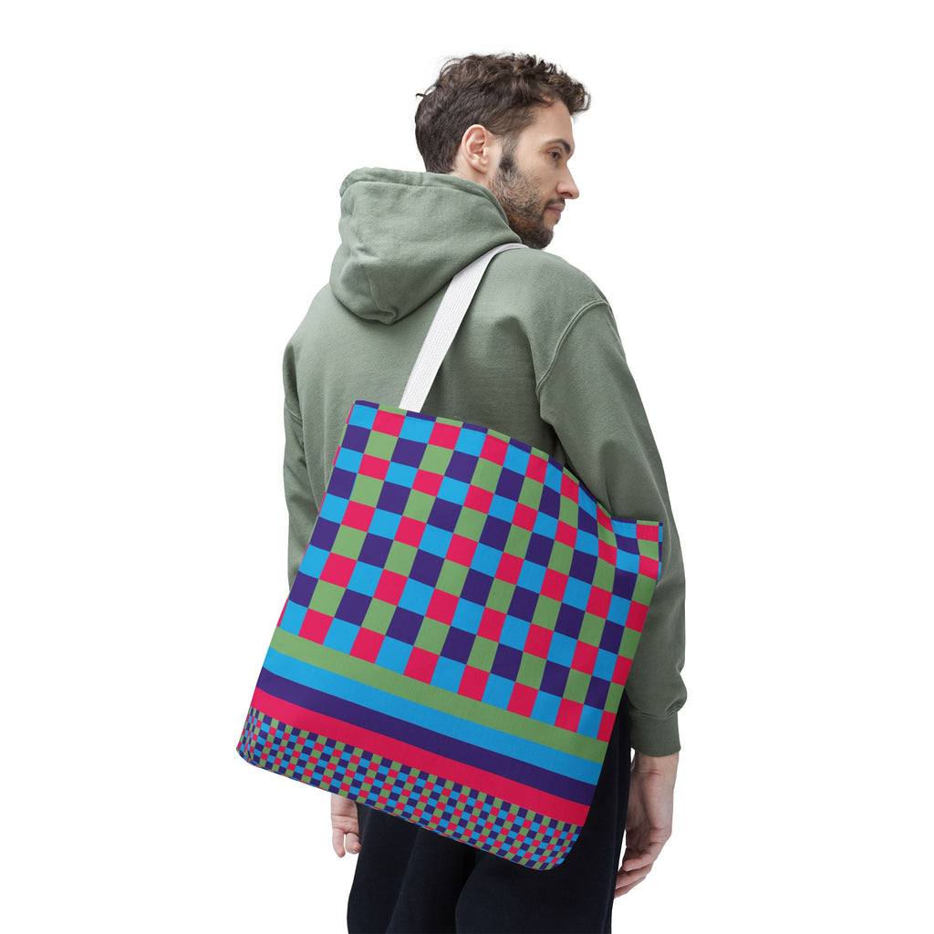 Colorblock Tote Bag