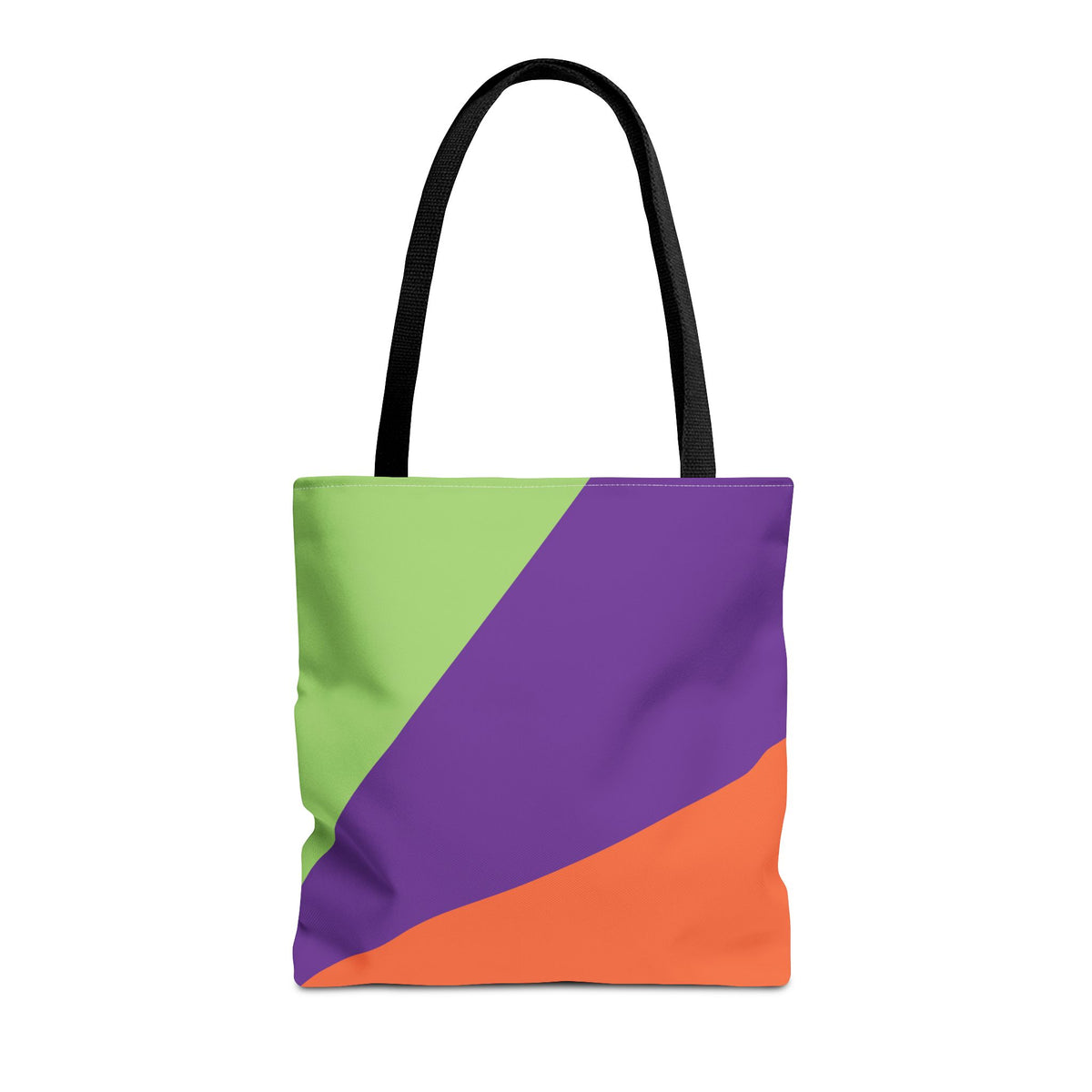 Retro 80s & 90s Inspired Color Block Tote Bag | Stylish Everyday Canvas Shoulder Bag