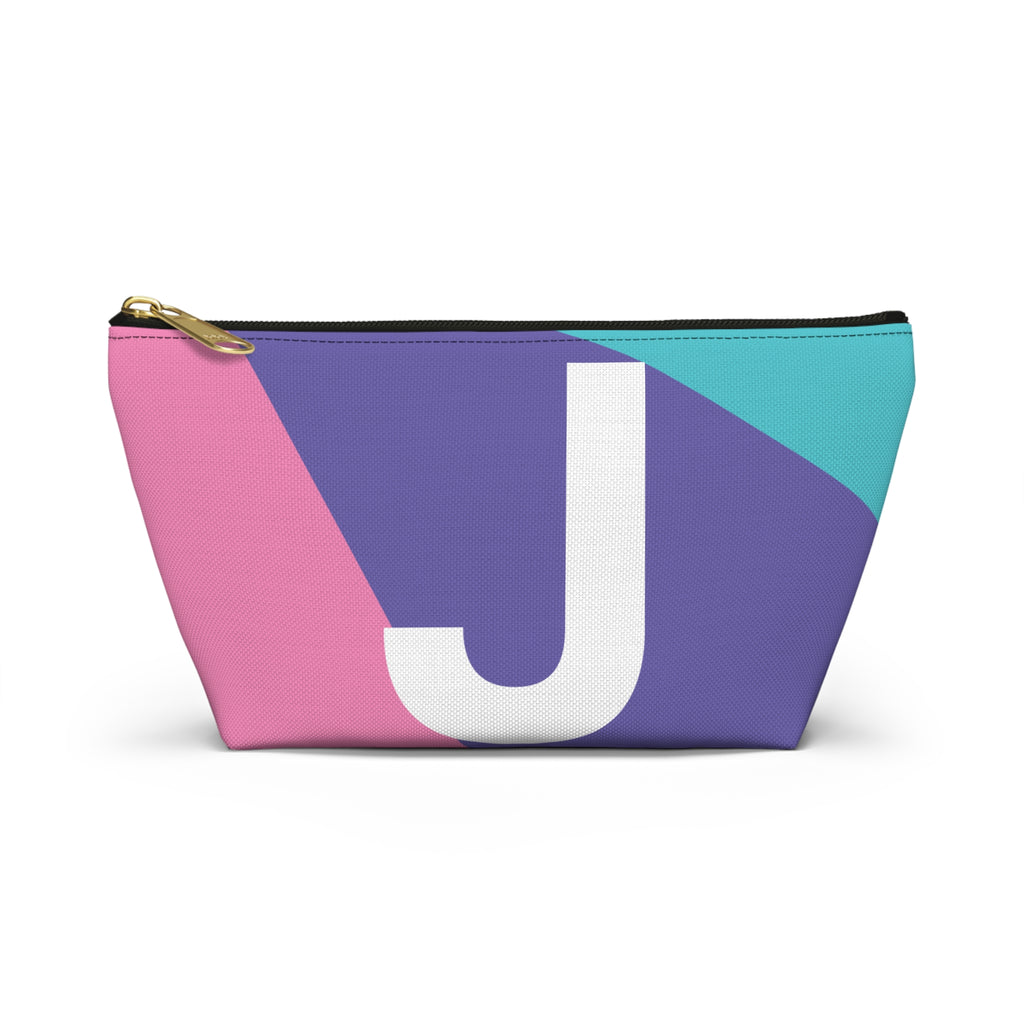 Colorblock Accessory Pouch — Monogram J T-Bottom Cosmetic Bag