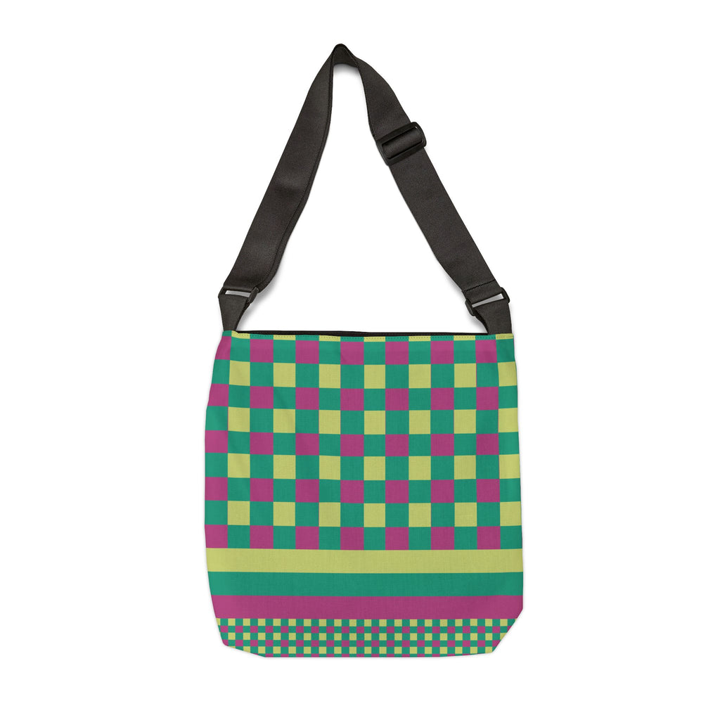 Colorblock Geometric Tote Bag