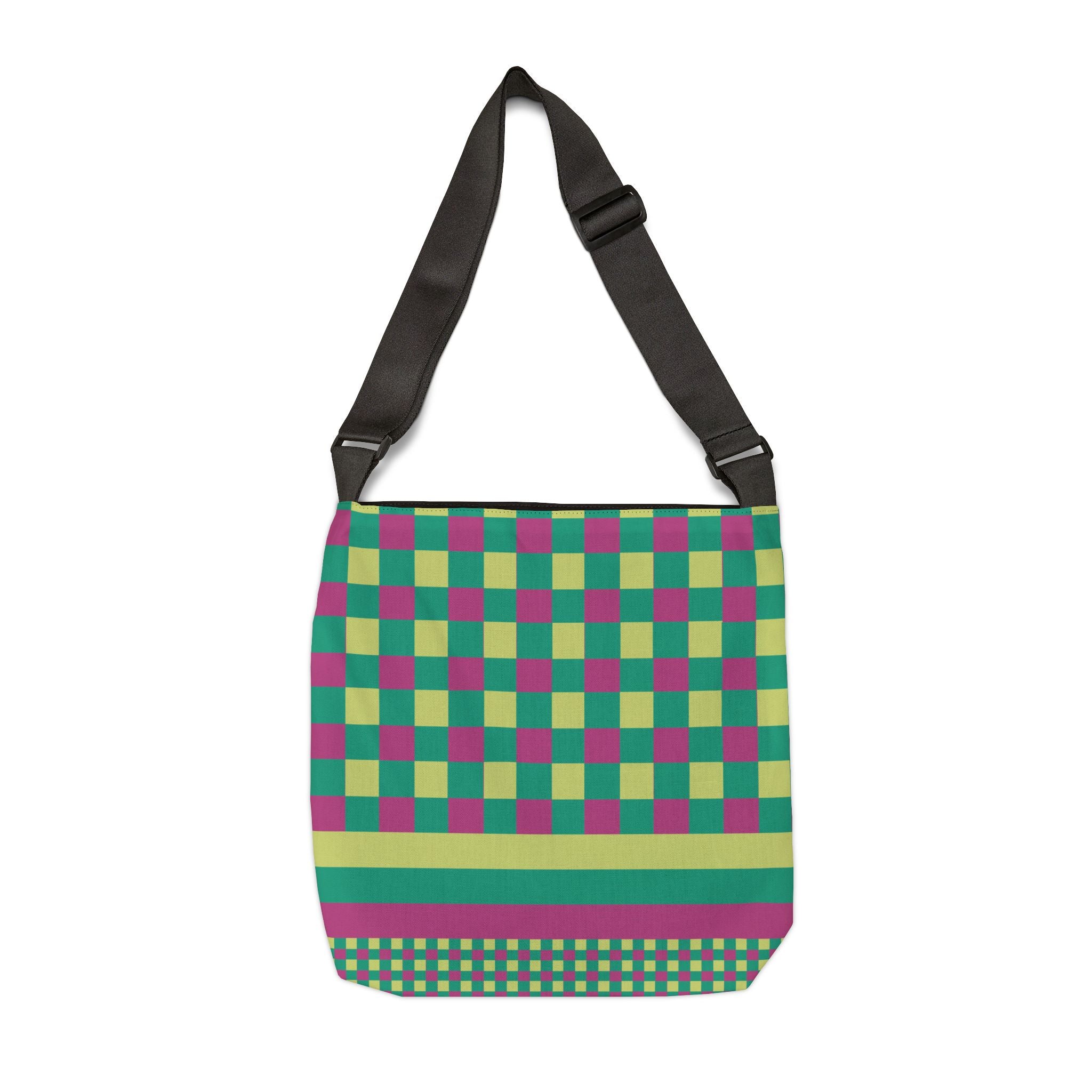 Colorblock Geometric Tote Bag