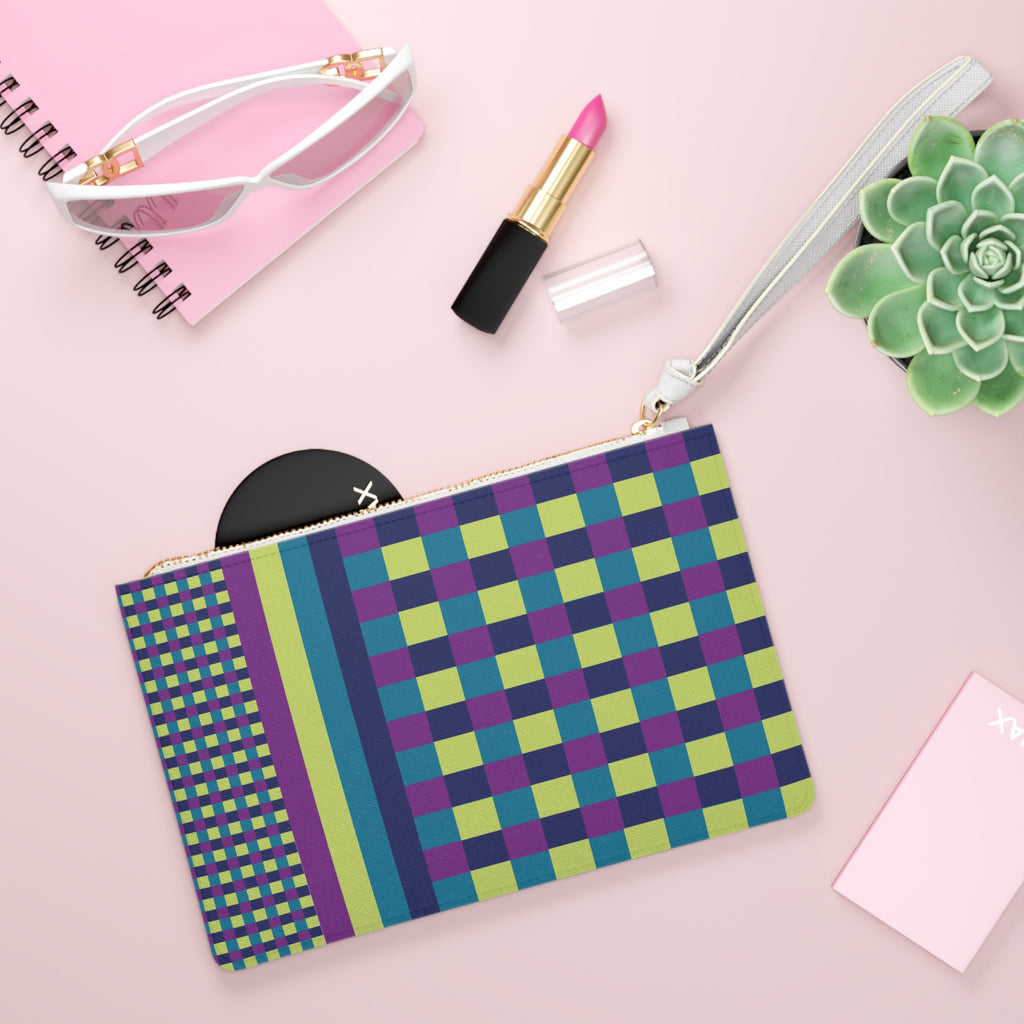 Colorblock Clutch Bag