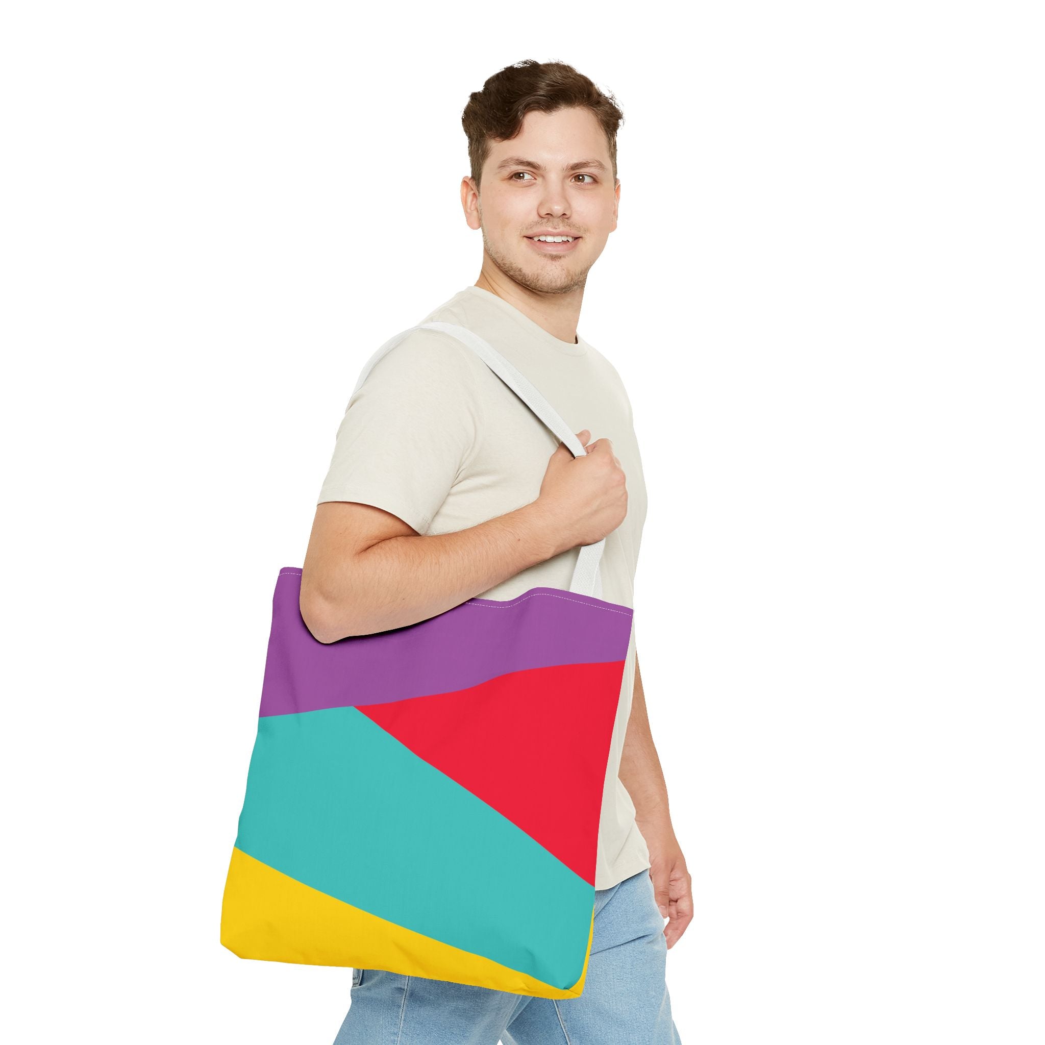 Colorblock Tote Bag