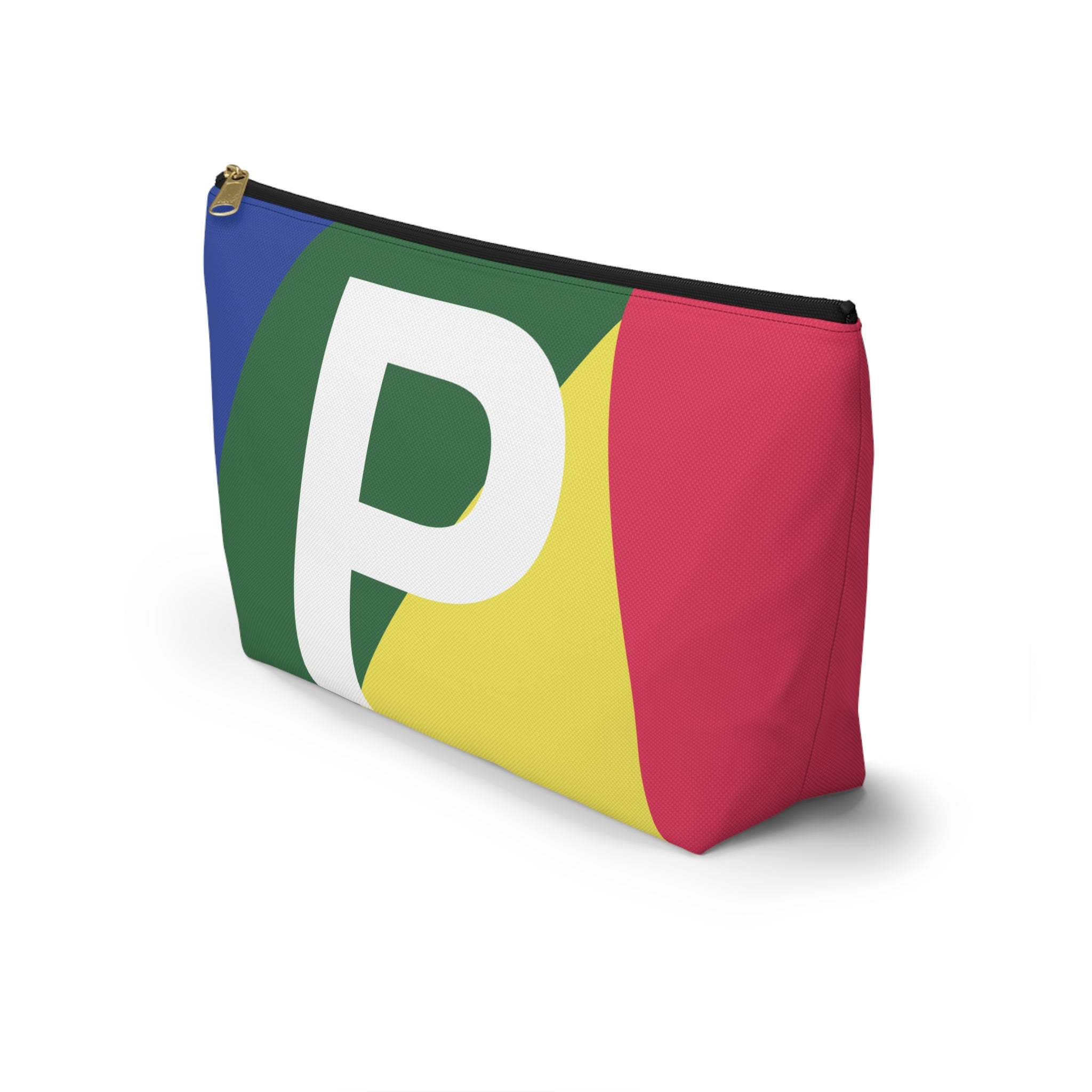 Colorblock Accessory Pouch — Monogram P T-Bottom Cosmetic Bag