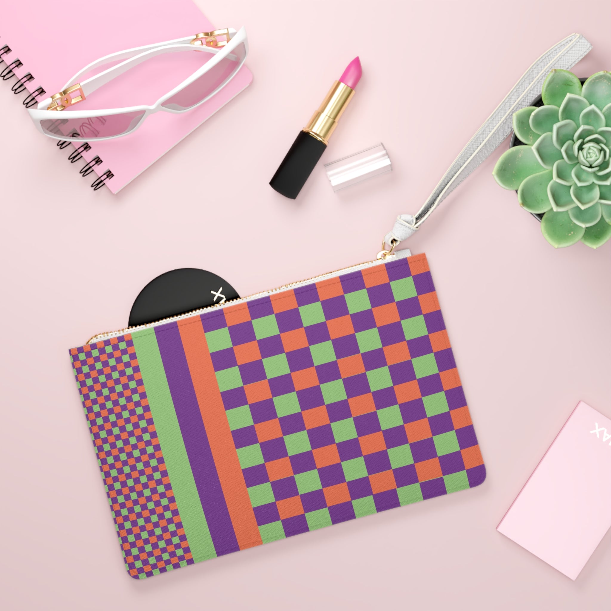 Colorblock Clutch Bag
