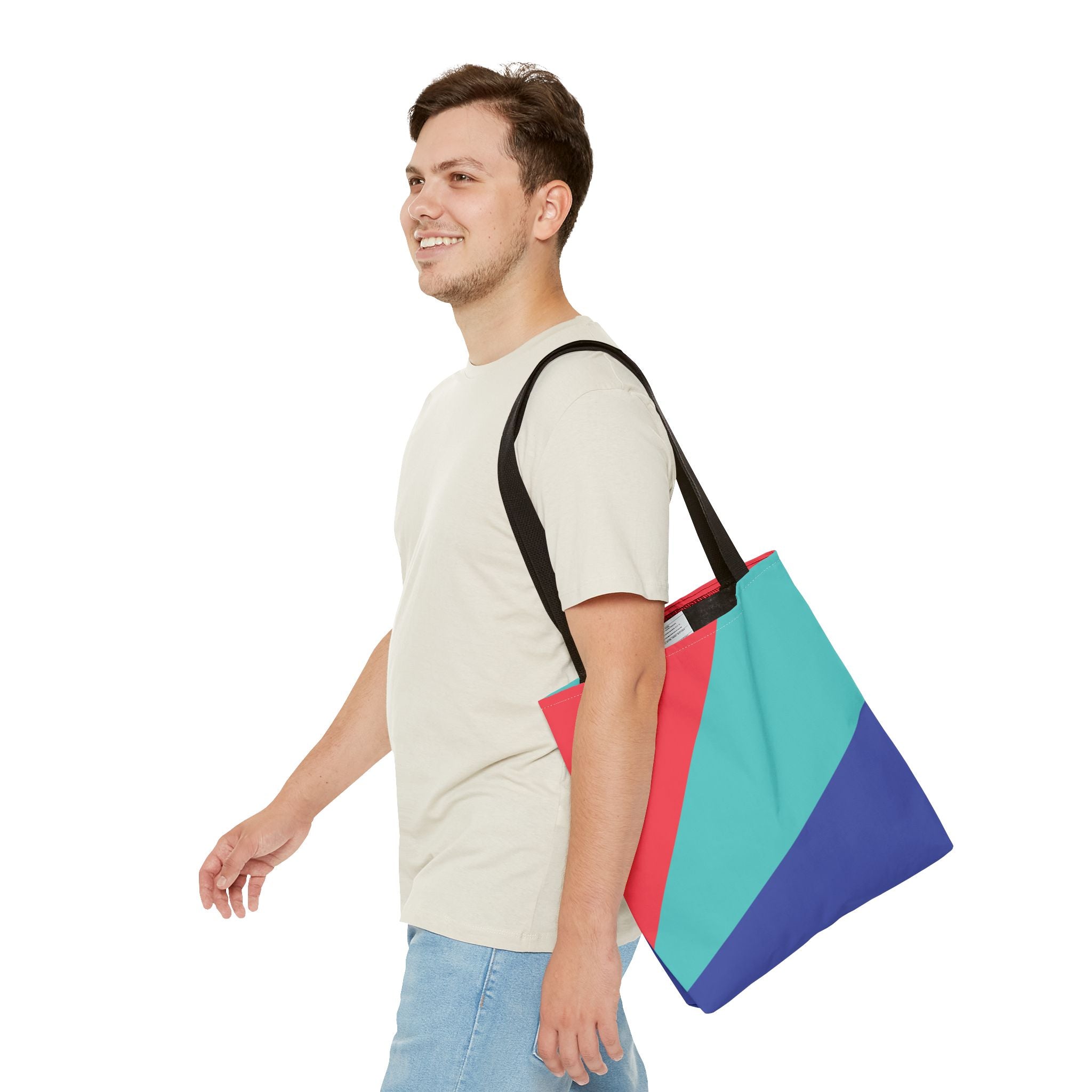 Colorblock Tote Bag